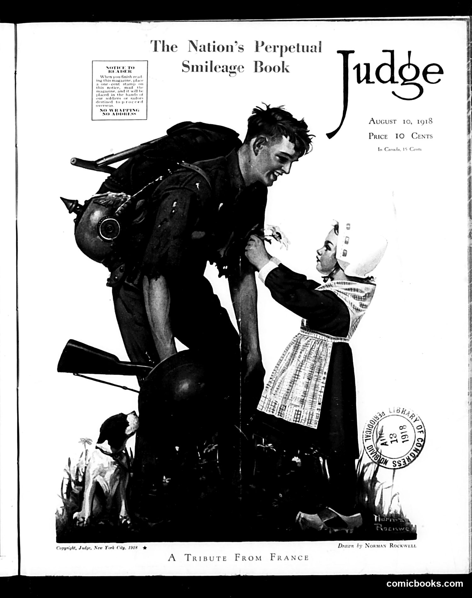 Judge — August 10, 1918 — page 1: Judge, 1918-08-10