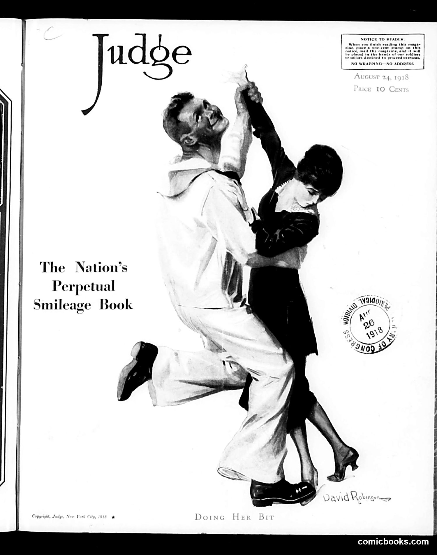 Judge — August 24, 1918 — page 1: Judge, 1918-08-24