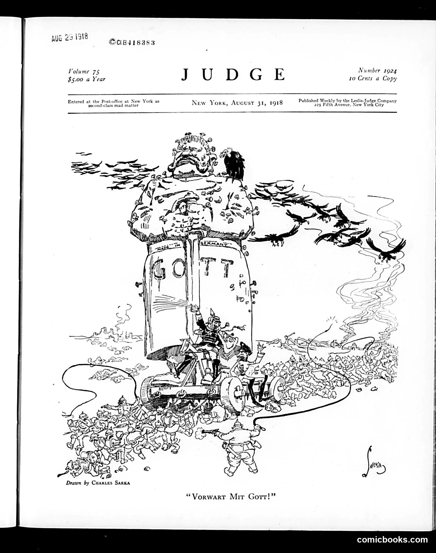 Judge — August 31, 1918 — page 3: Judge, 1918-08-31