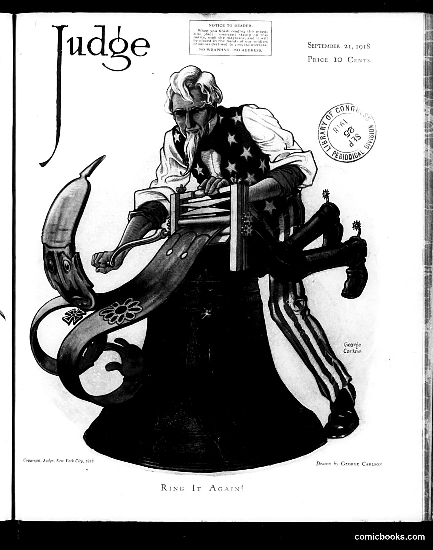 Judge — September 21, 1918 — page 1: Judge, 1918-09-21