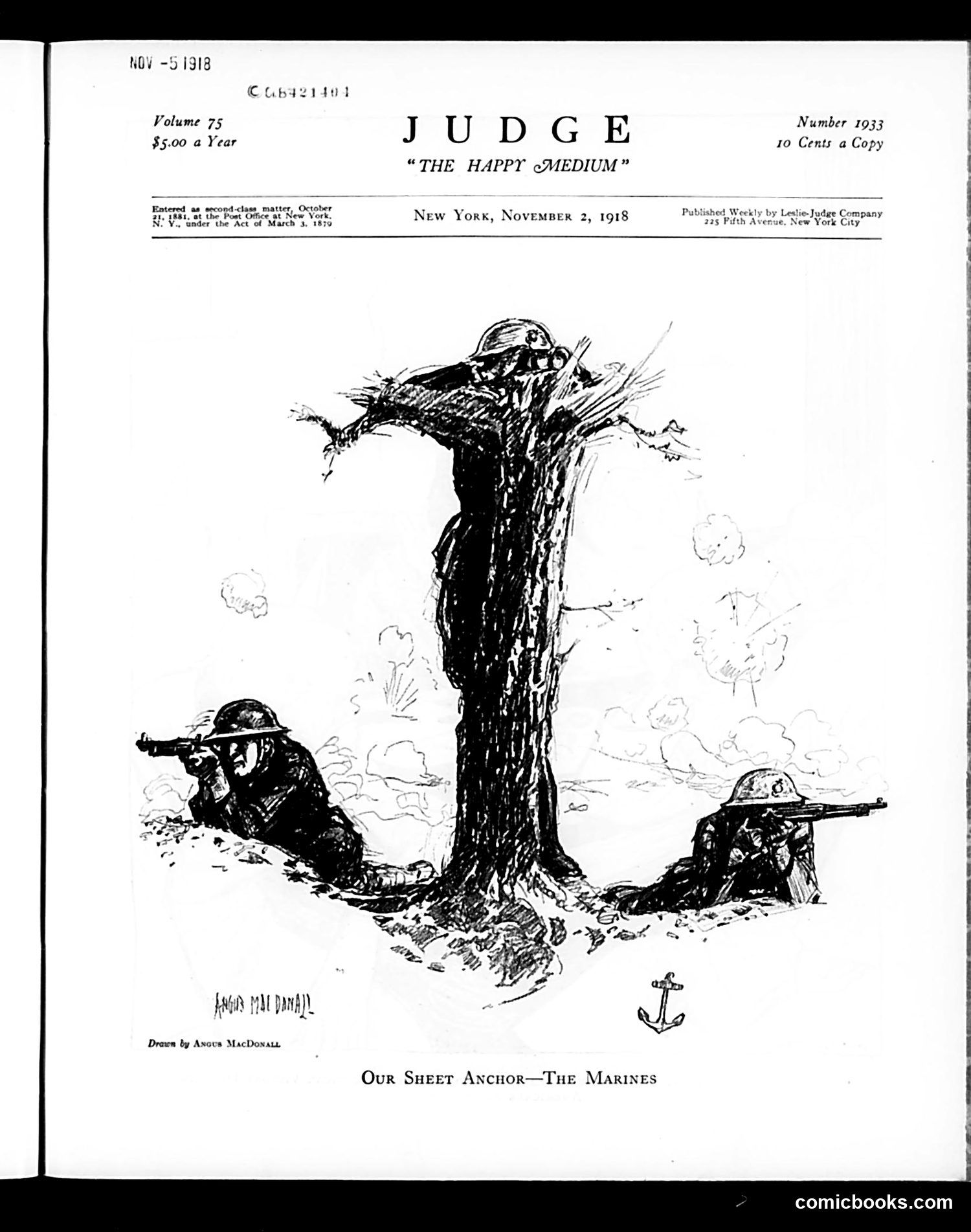 Judge — November 2, 1918 — page 3: Judge, 1918-11-02