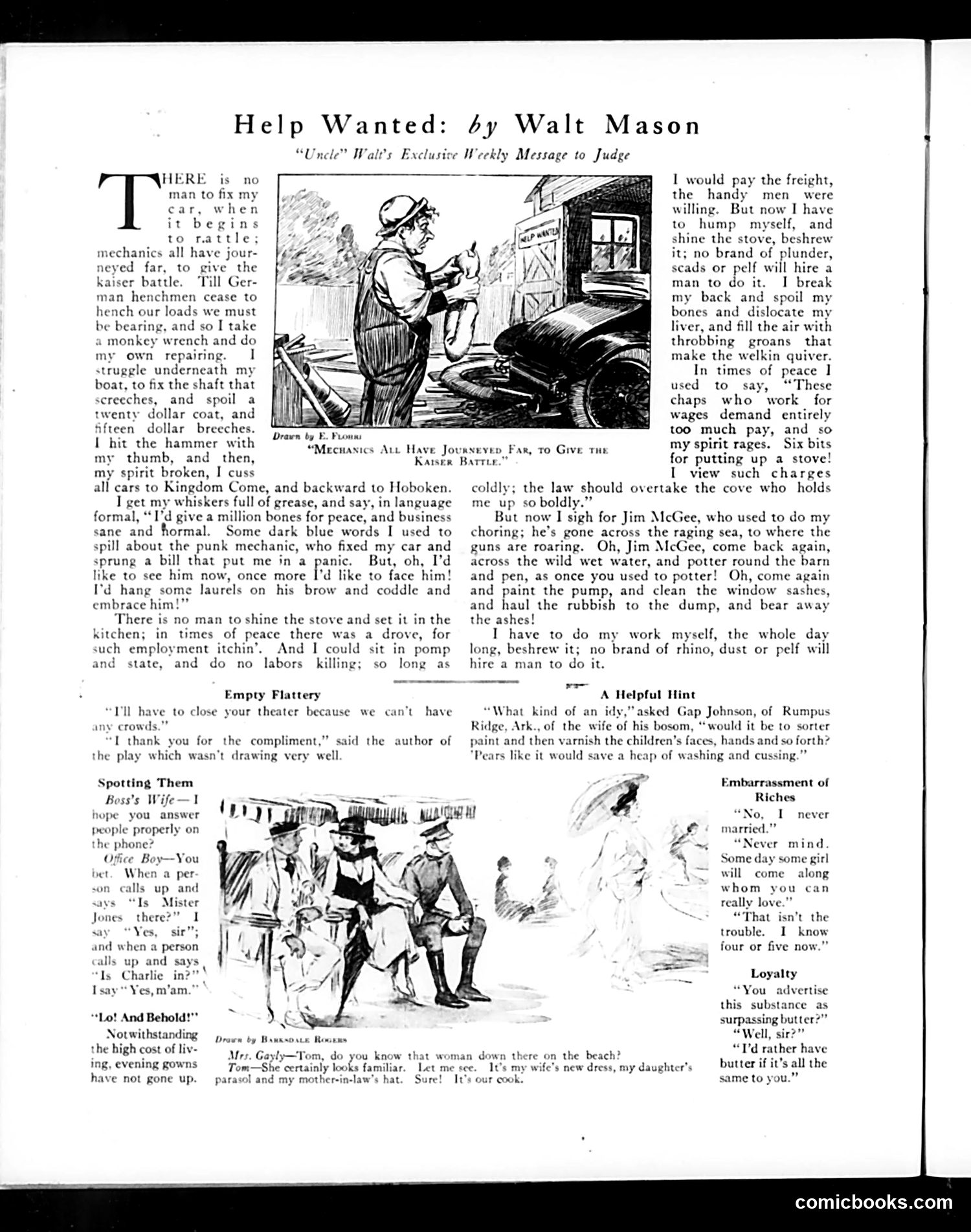Judge — November 23, 1918 — page 12: Judge, 1918-11-23