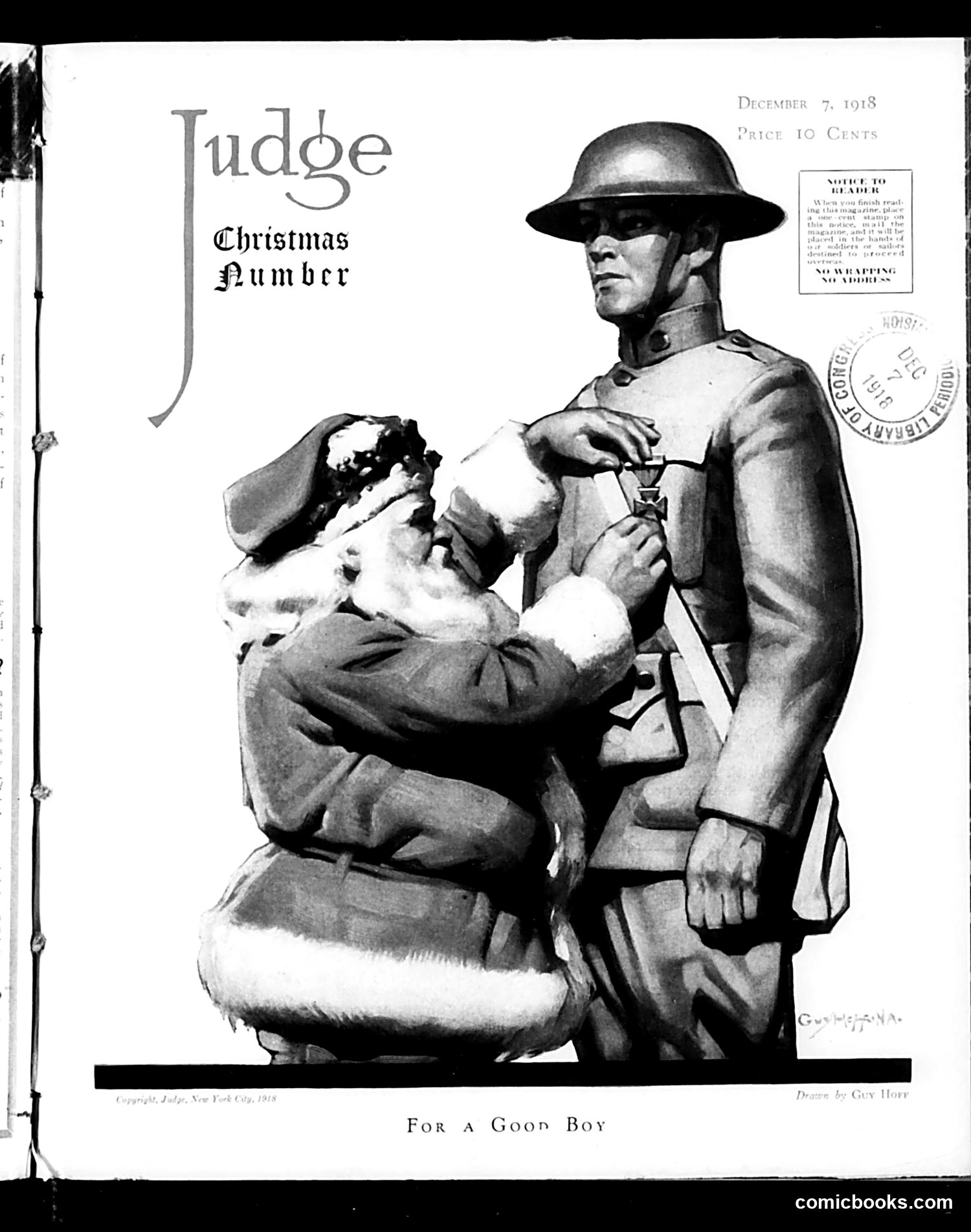 Judge — December 7, 1918 — page 1: Judge, 1918-12-07