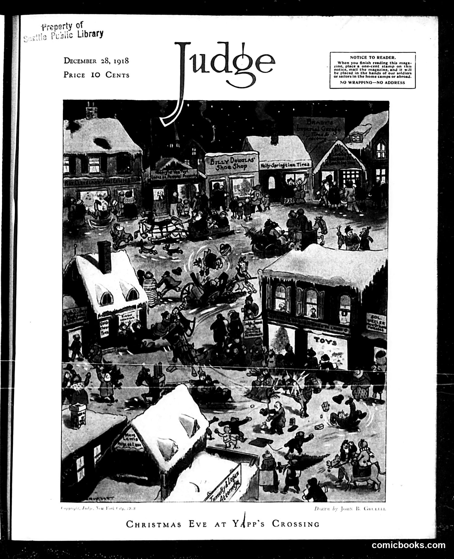 Judge — December 28, 1918 — page 1: Judge, 1918-12-28