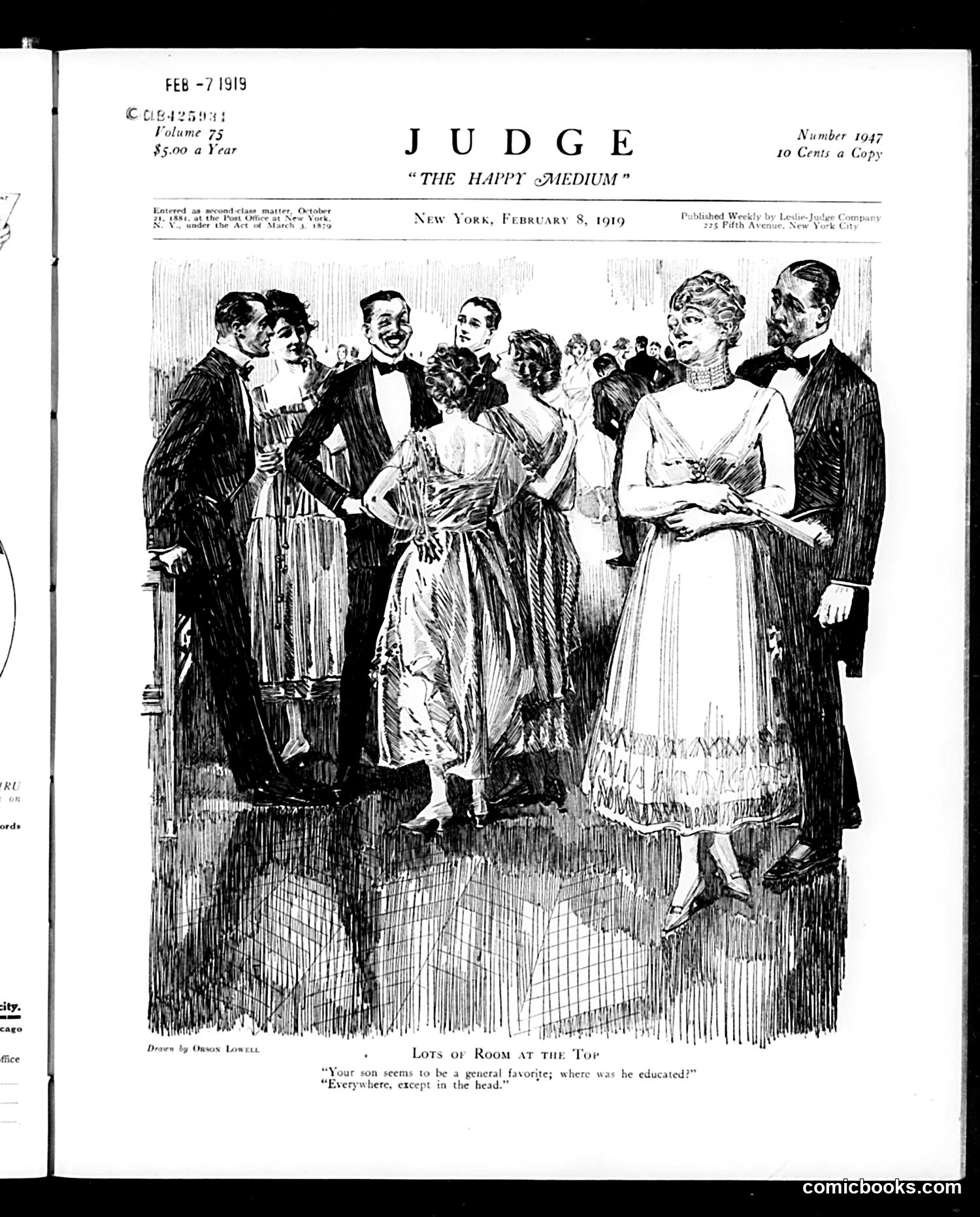 Judge — February 8, 1919 — page 3: Judge, 1919-02-08