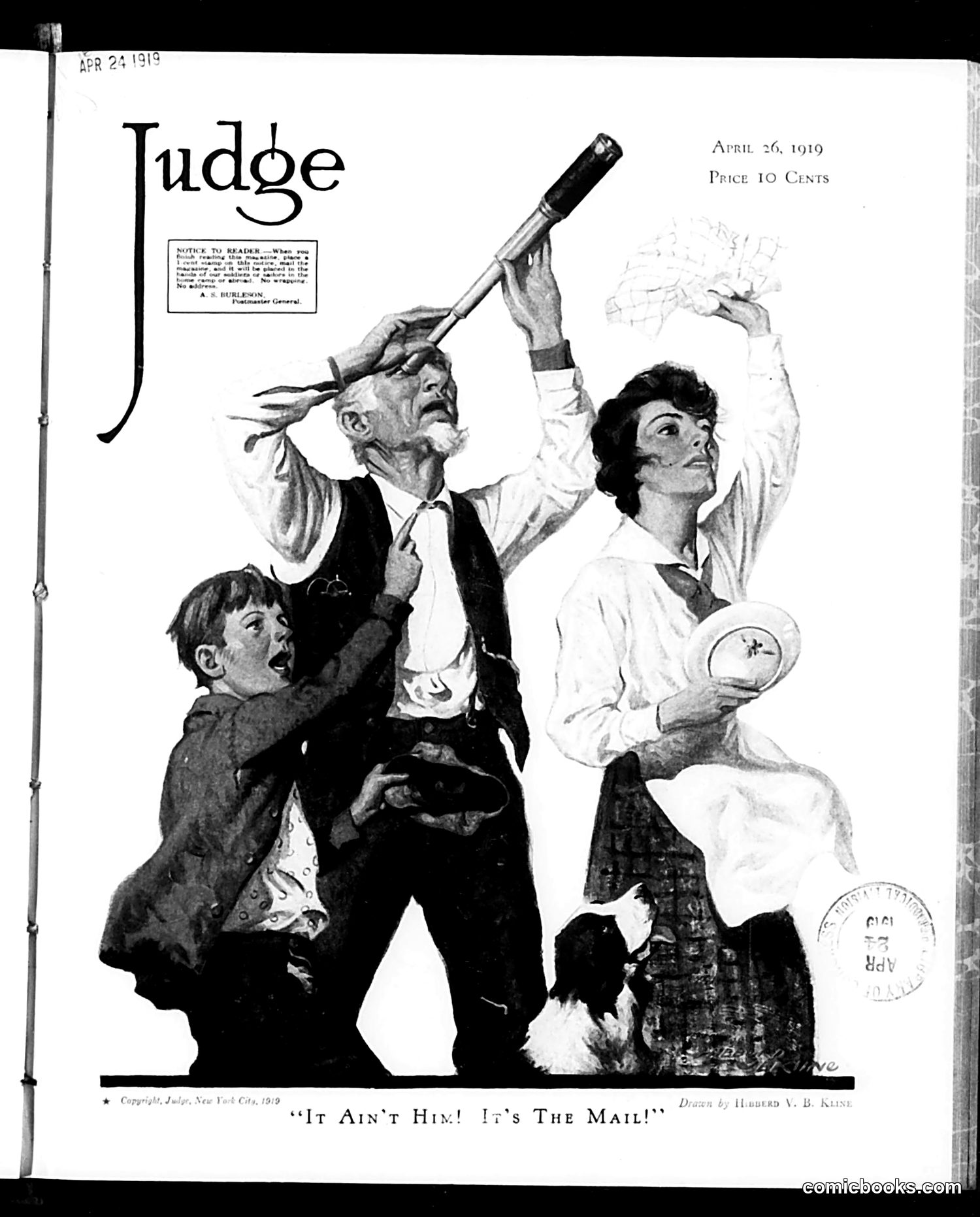 Judge — April 26, 1919 — page 1: Judge, 1919-04-26