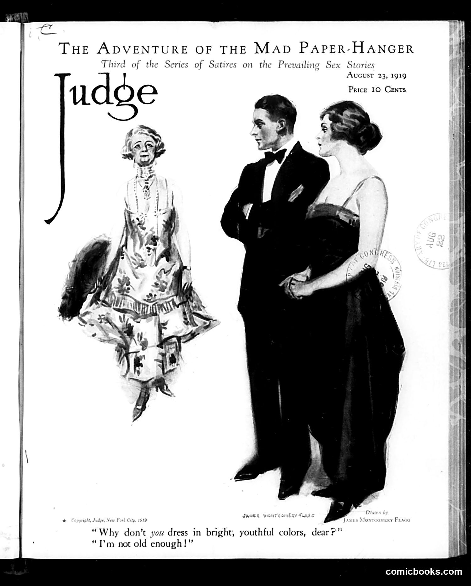 Judge — August 23, 1919 — page 1: Judge, 1919-08-23