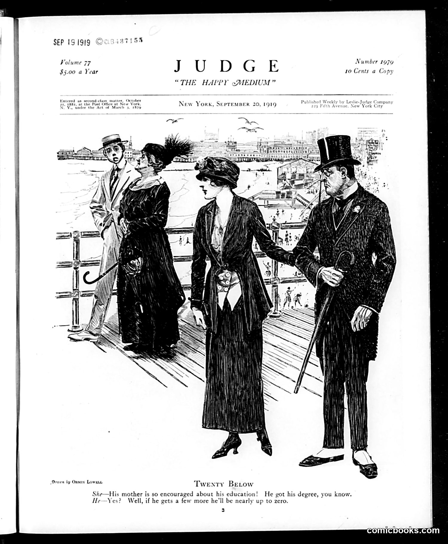 Judge — September 20, 1919 — page 3: Judge, 1919-09-20
