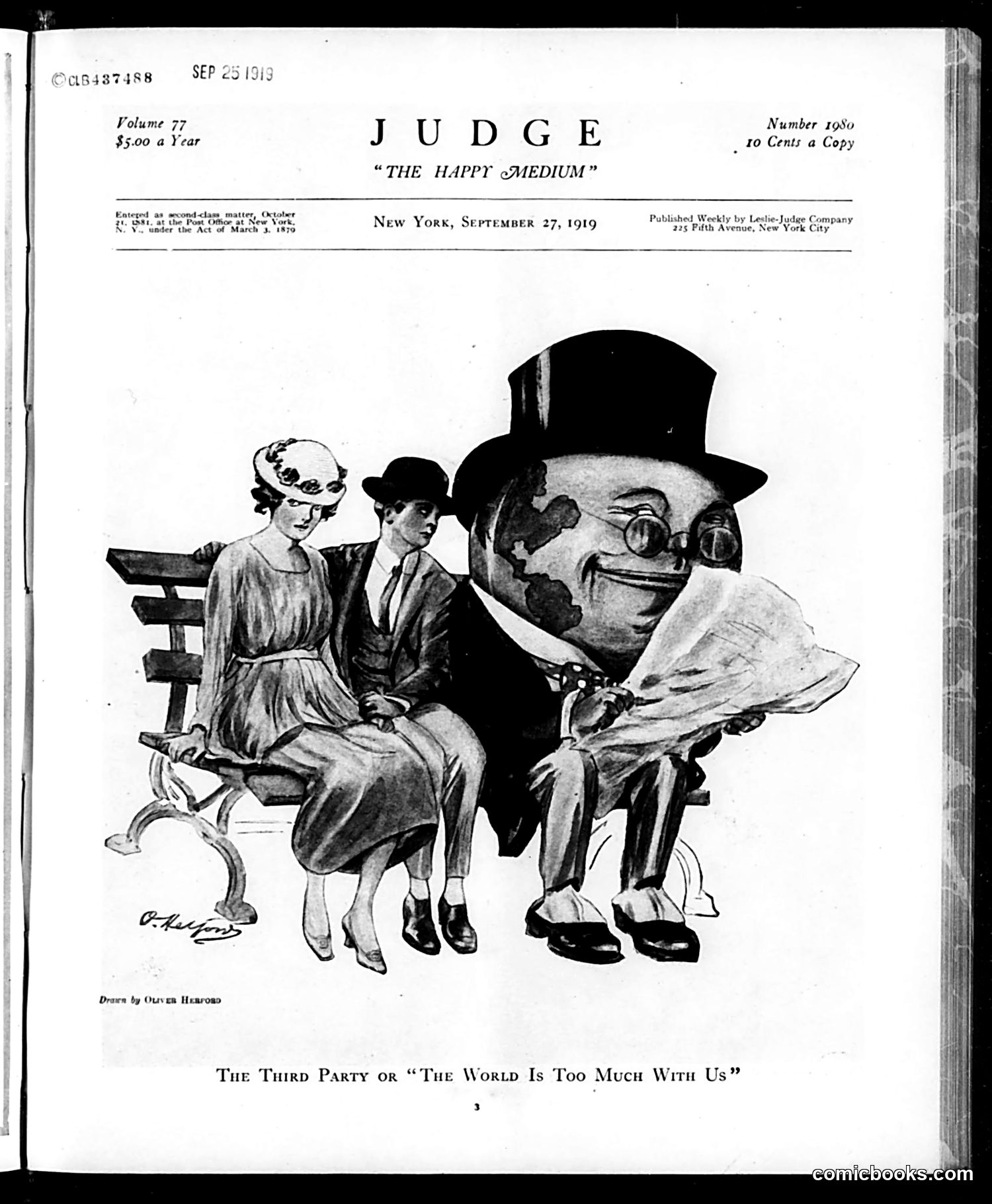 Judge — September 27, 1919 — page 3: Judge, 1919-09-27