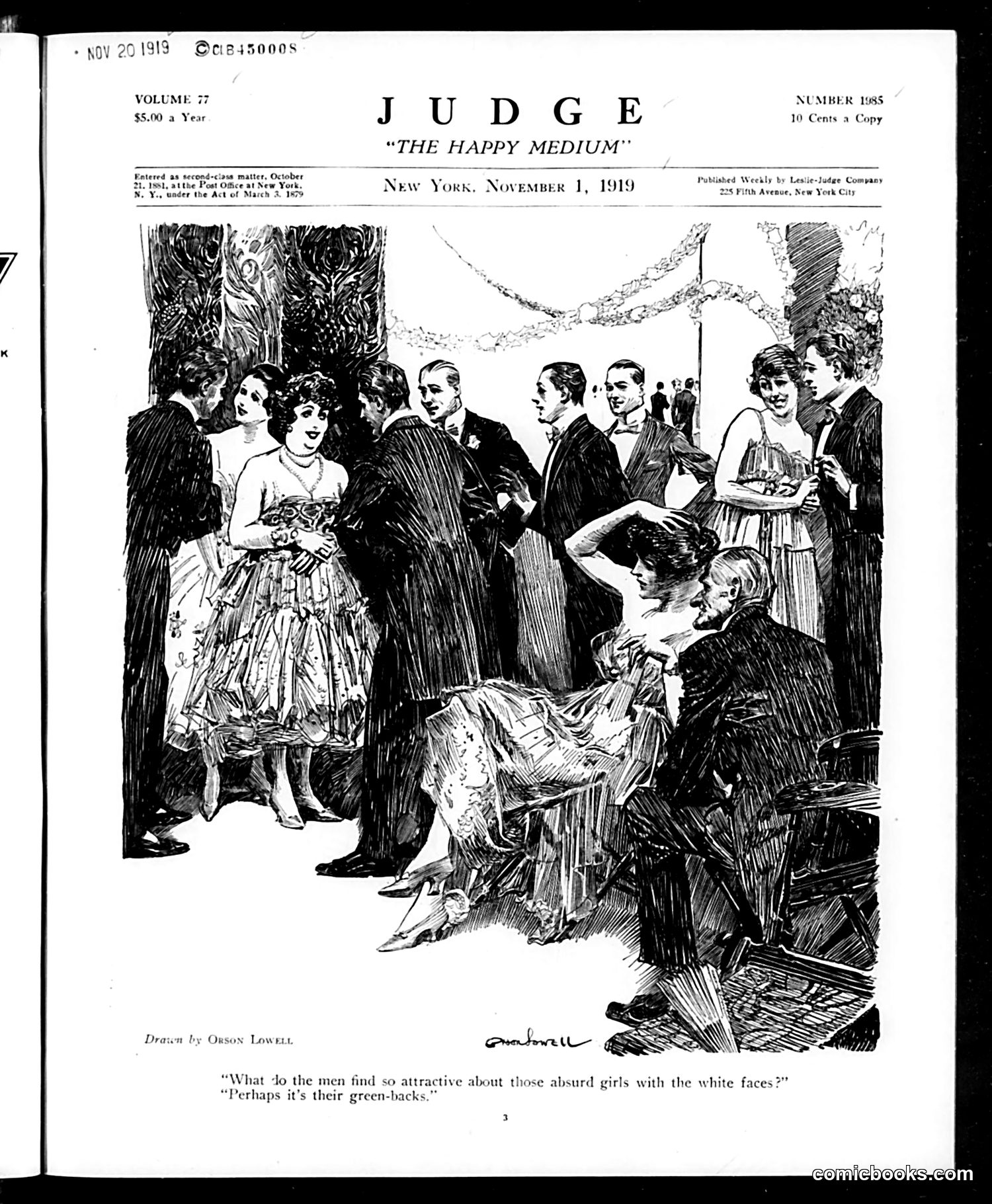 Judge — November 1, 1919 — page 3: Judge, 1919-11-01