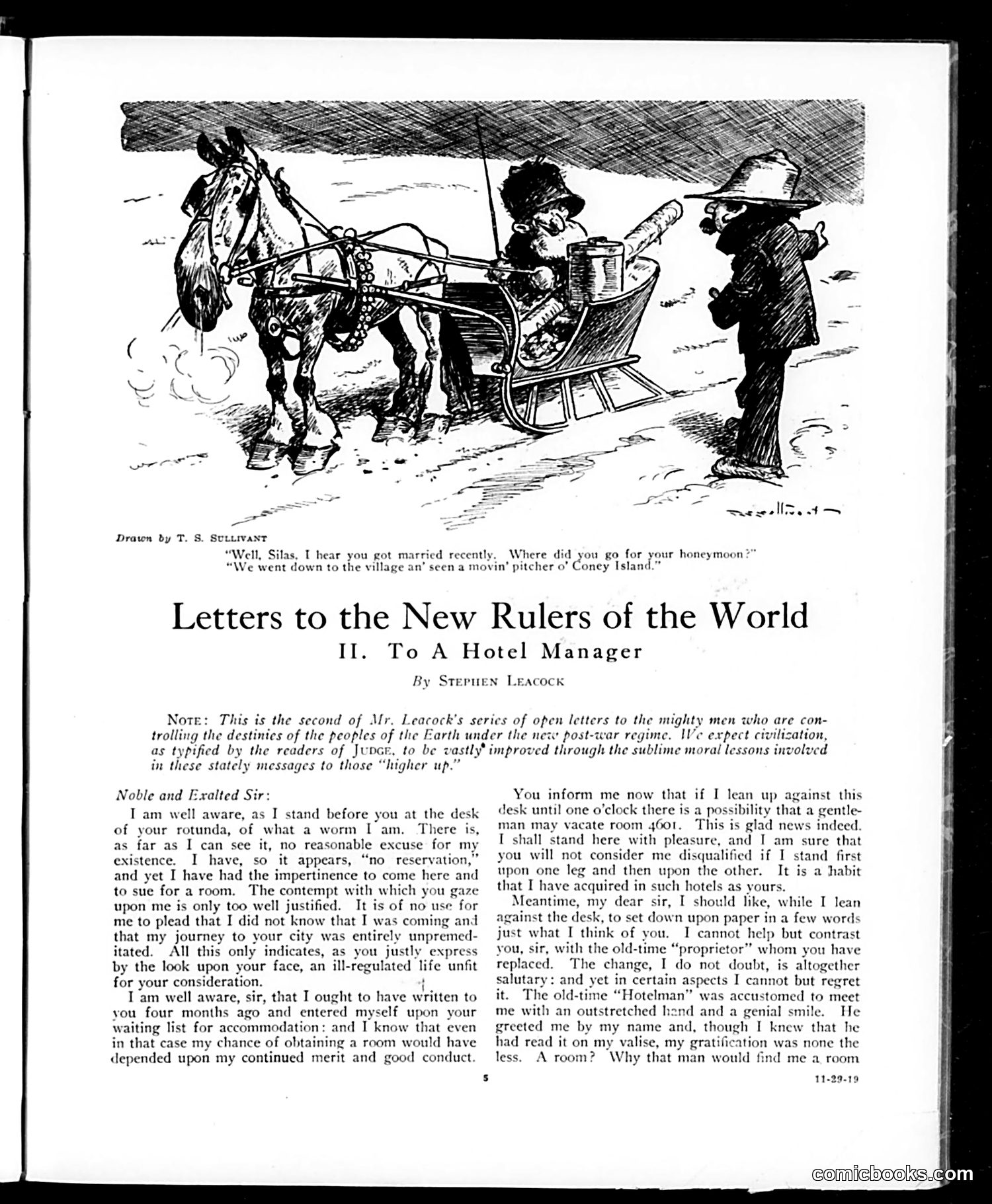 Judge — November 29, 1919 — page 5: Judge, 1919-11-29