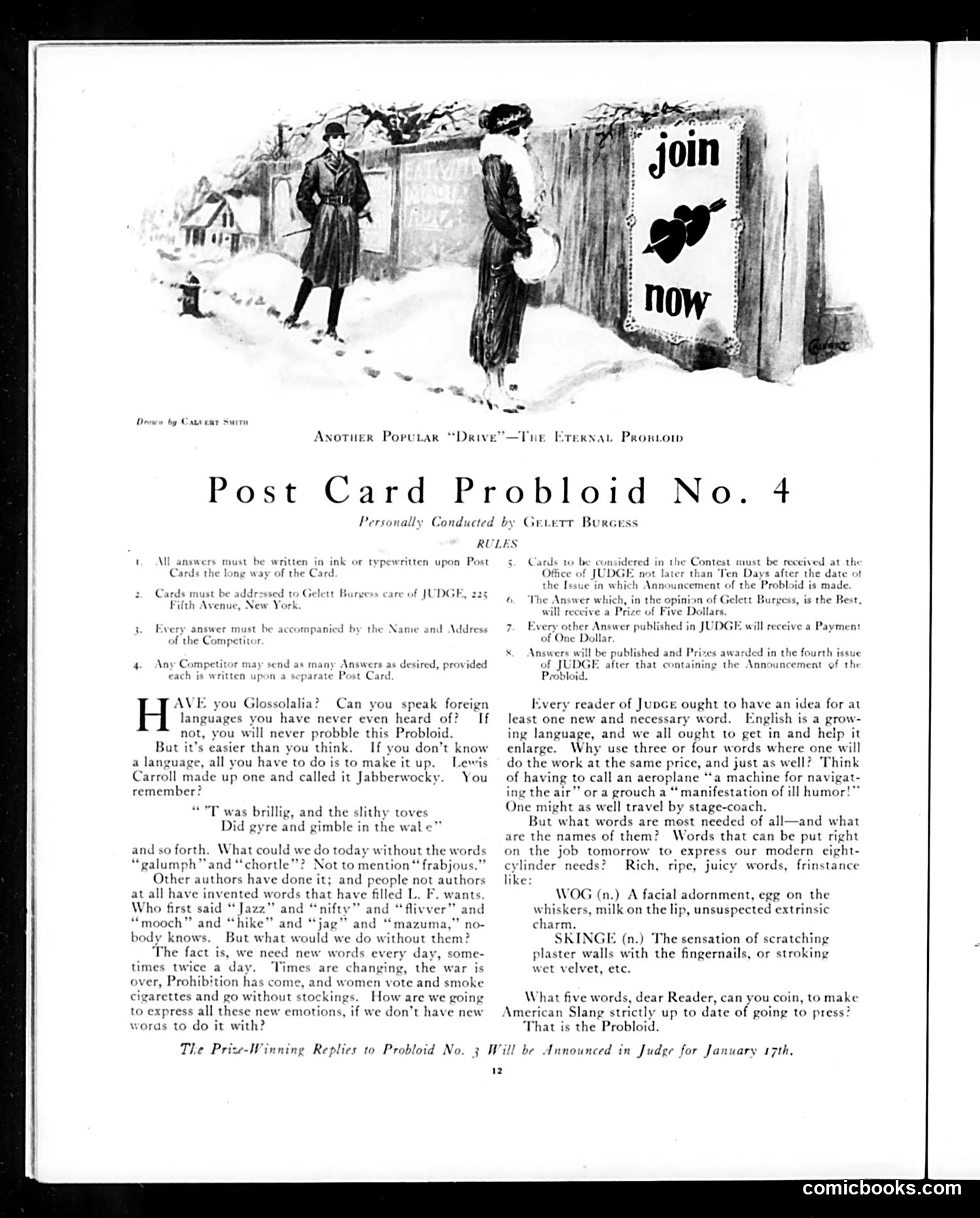 Judge — January 3, 1920 — page 12: Judge, 1920-01-03