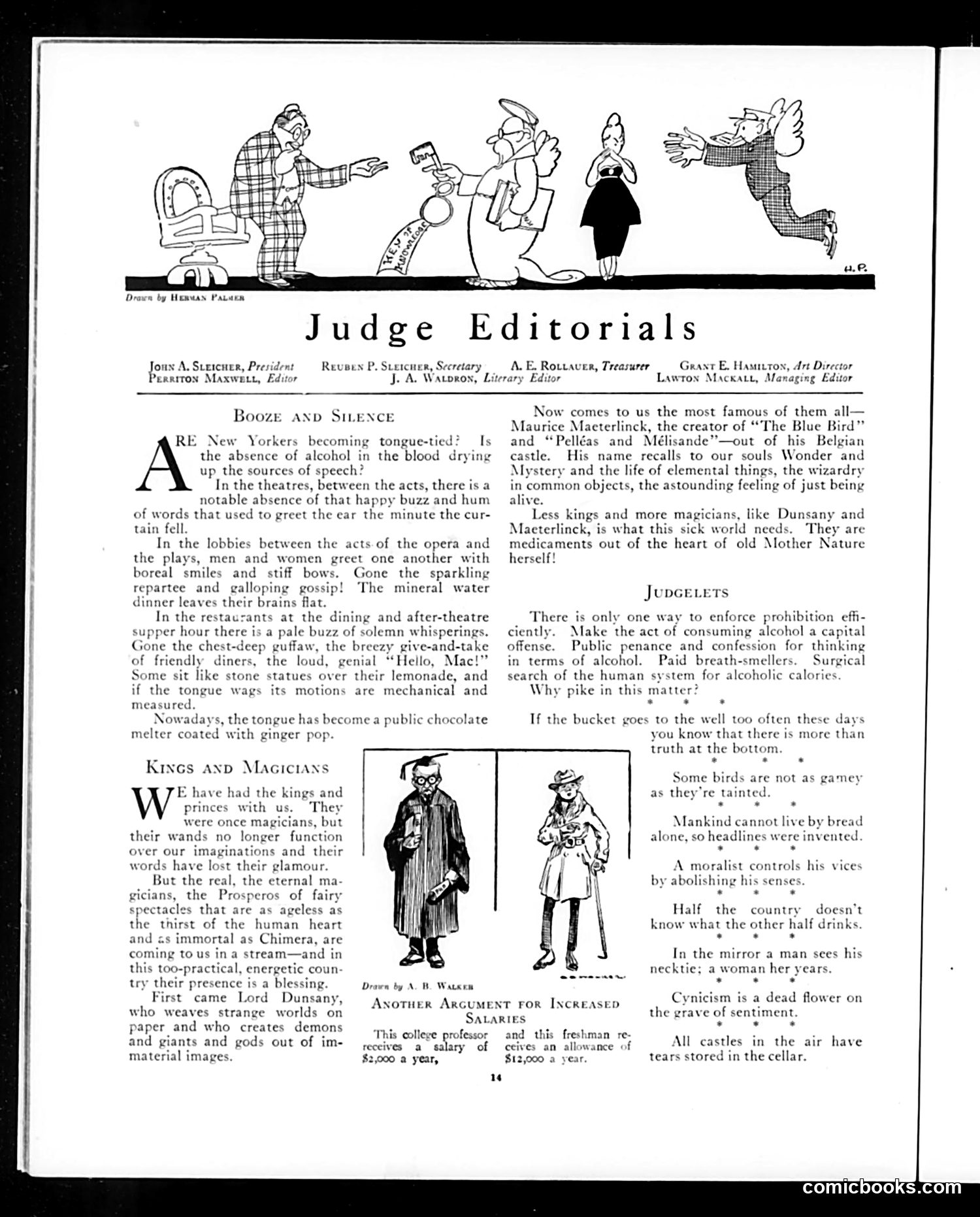 Judge — January 3, 1920 — page 14: Judge, 1920-01-03