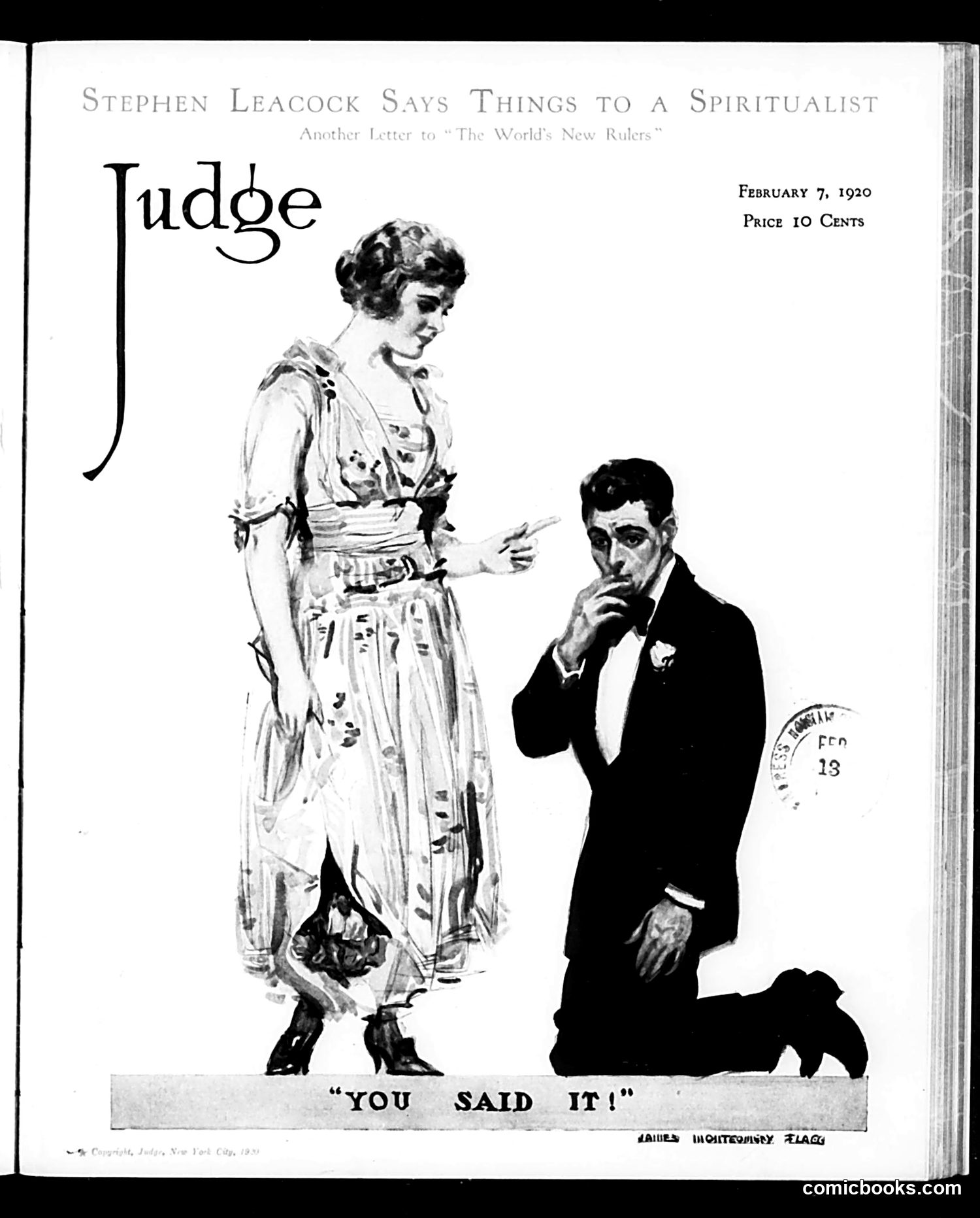 Judge — February 7, 1920 — page 1: Judge, 1920-02-07