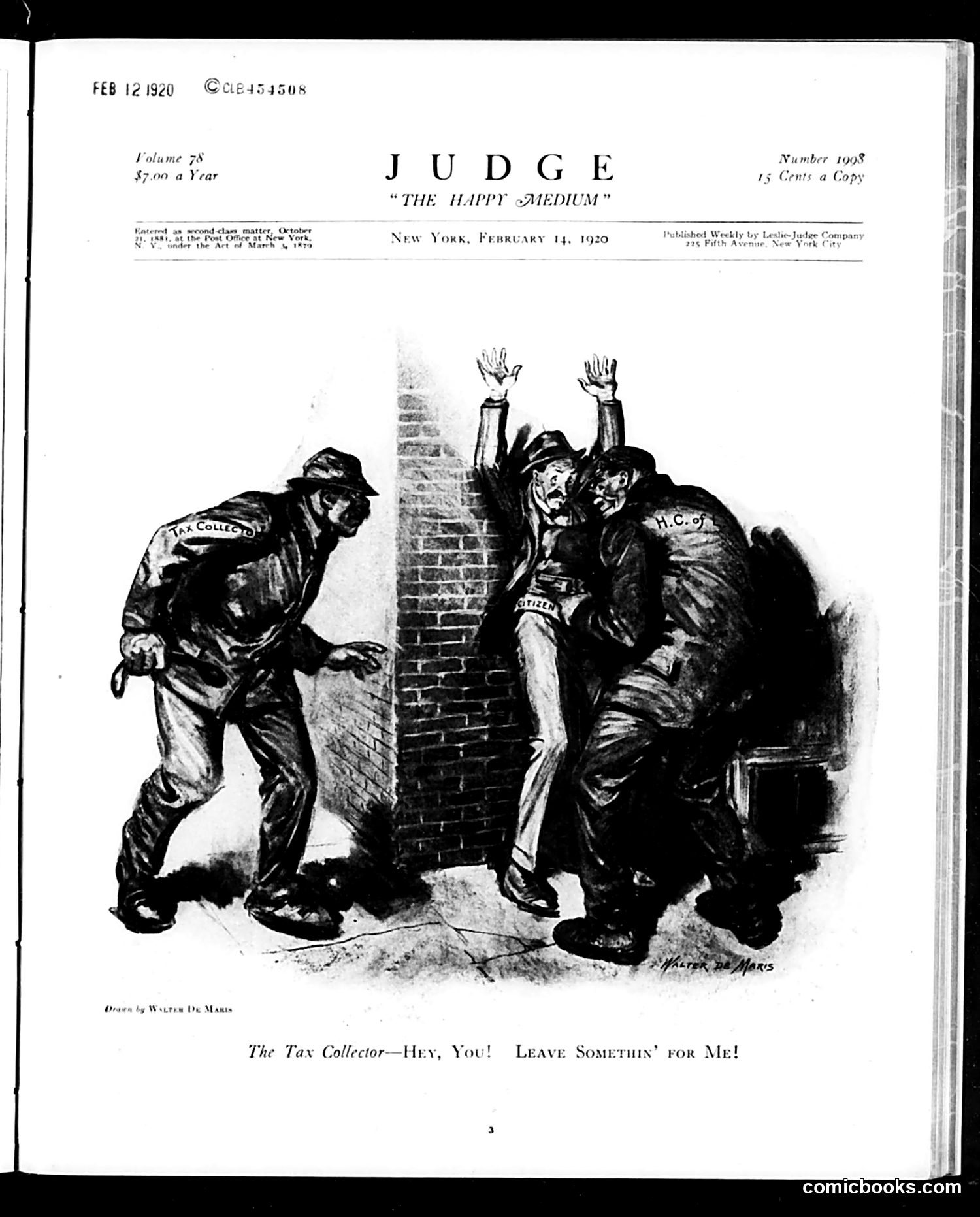 Judge — February 14, 1920 — page 3: Judge, 1920-02-14
