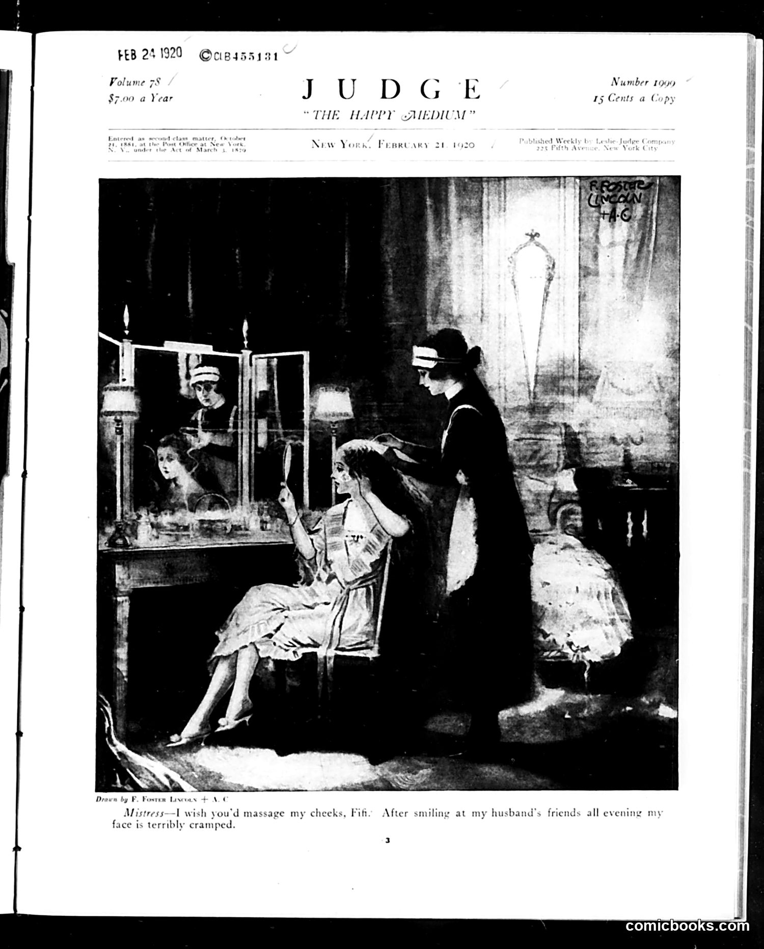 Judge — February 21, 1920 — page 3: Judge, 1920-02-21