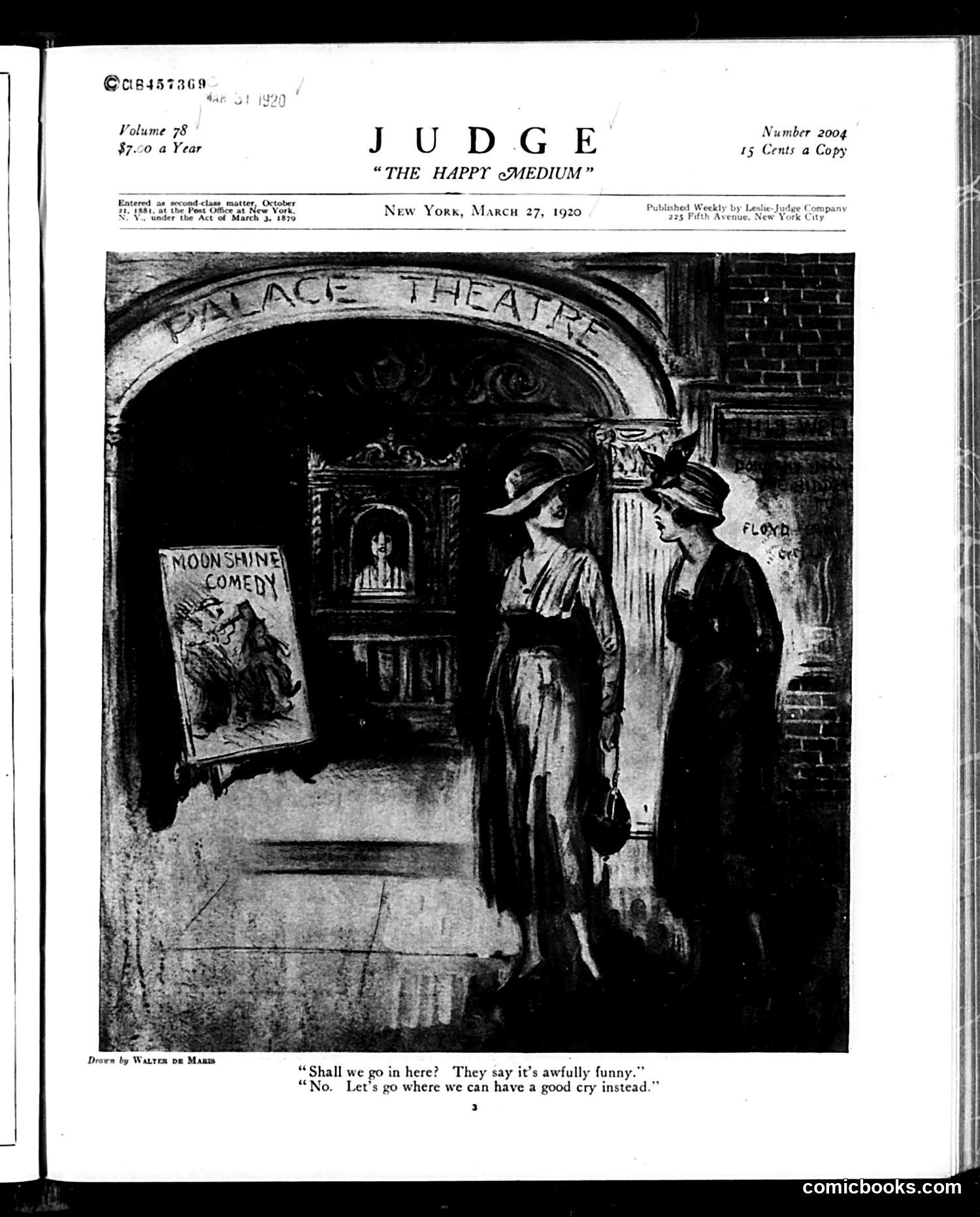 Judge — March 27, 1920 — page 3: Judge, 1920-03-27