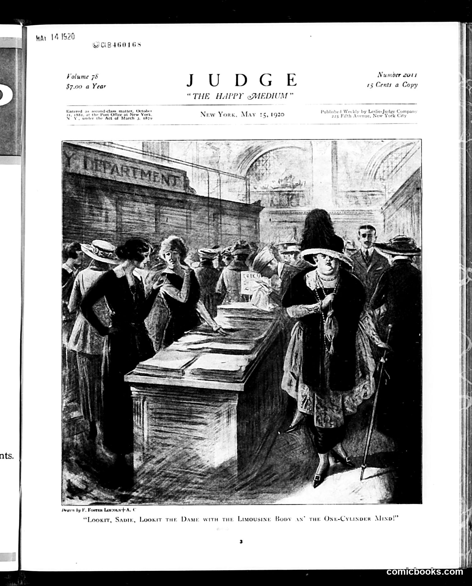 Judge — May 15, 1920 — page 3: Judge, 1920-05-15