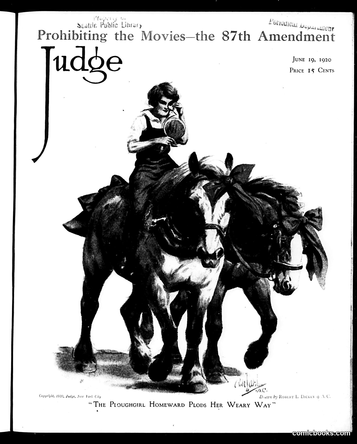 Judge — June 19, 1920 — page 1: Judge, 1920-06-19