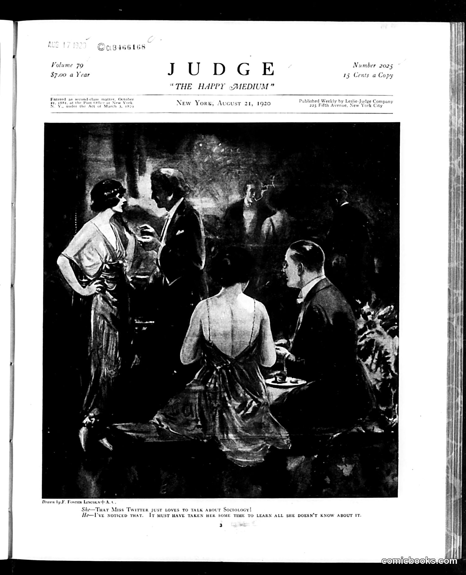 Judge — August 21, 1920 — page 3: Judge, 1920-08-21