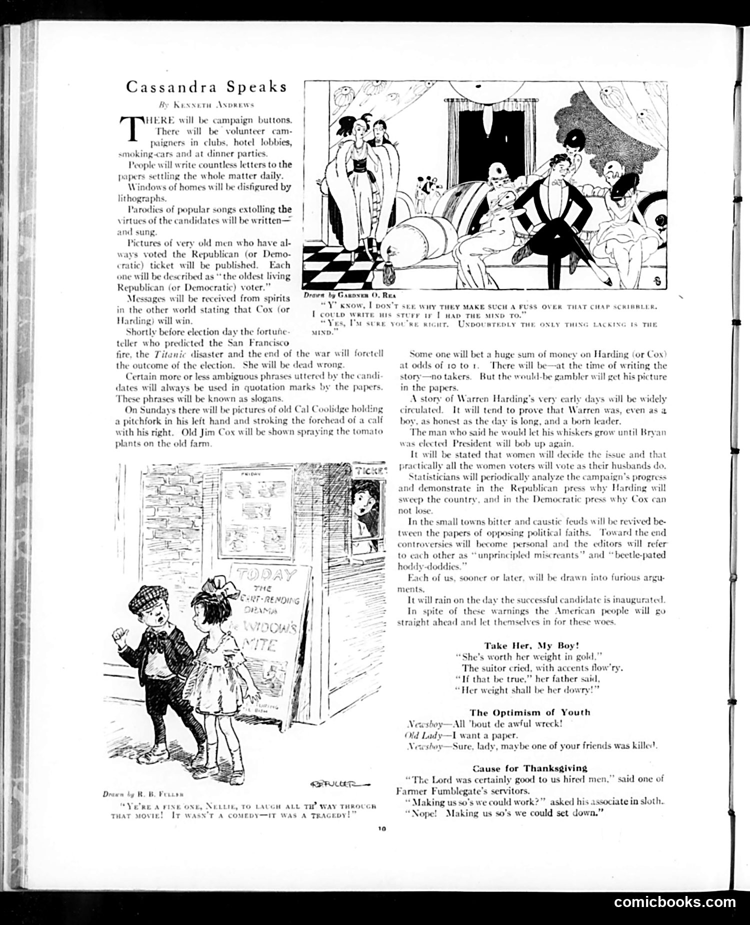Judge — October 23, 1920 — page 10: Judge, 1920-10-23