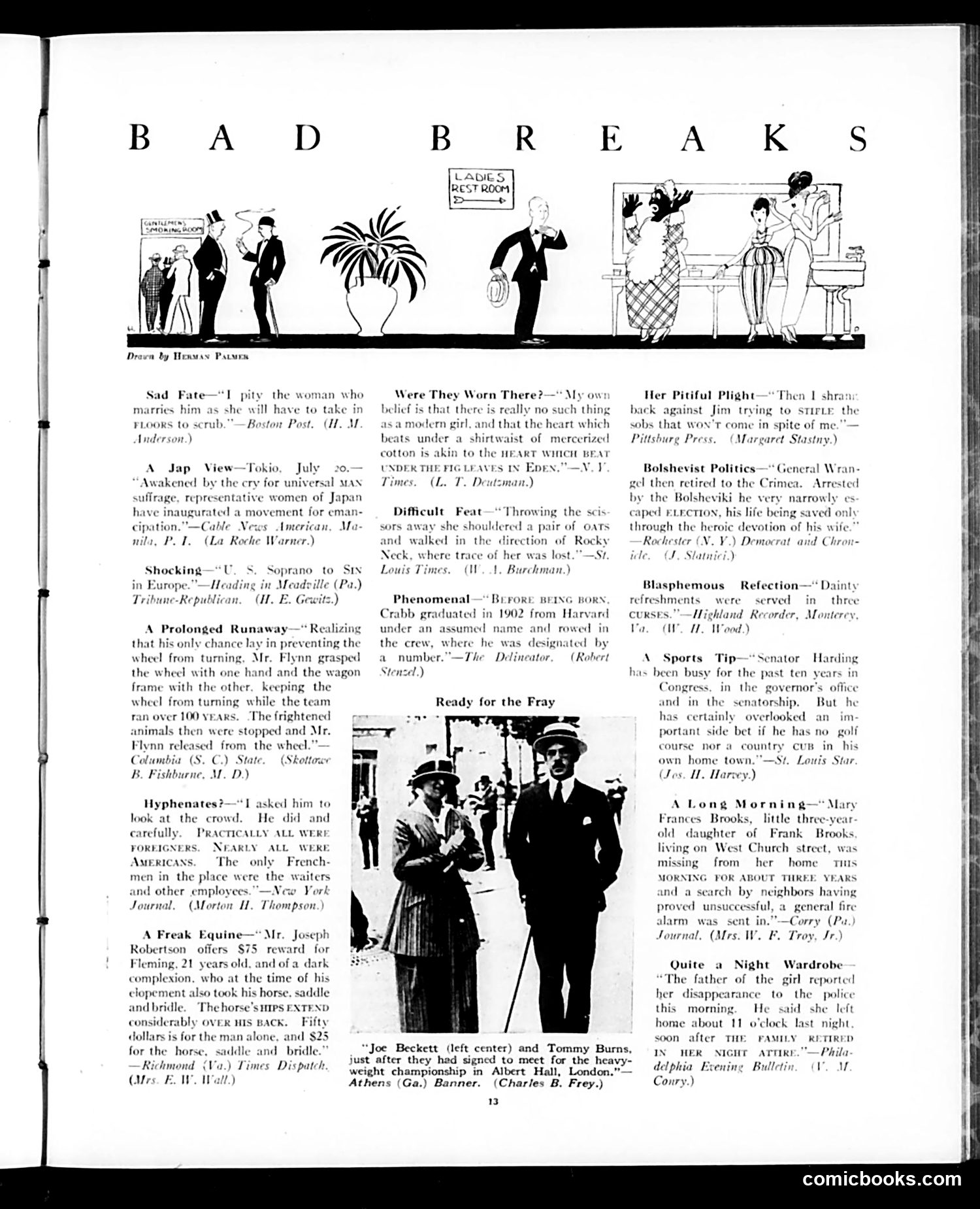 Judge — October 23, 1920 — page 13: Judge, 1920-10-23