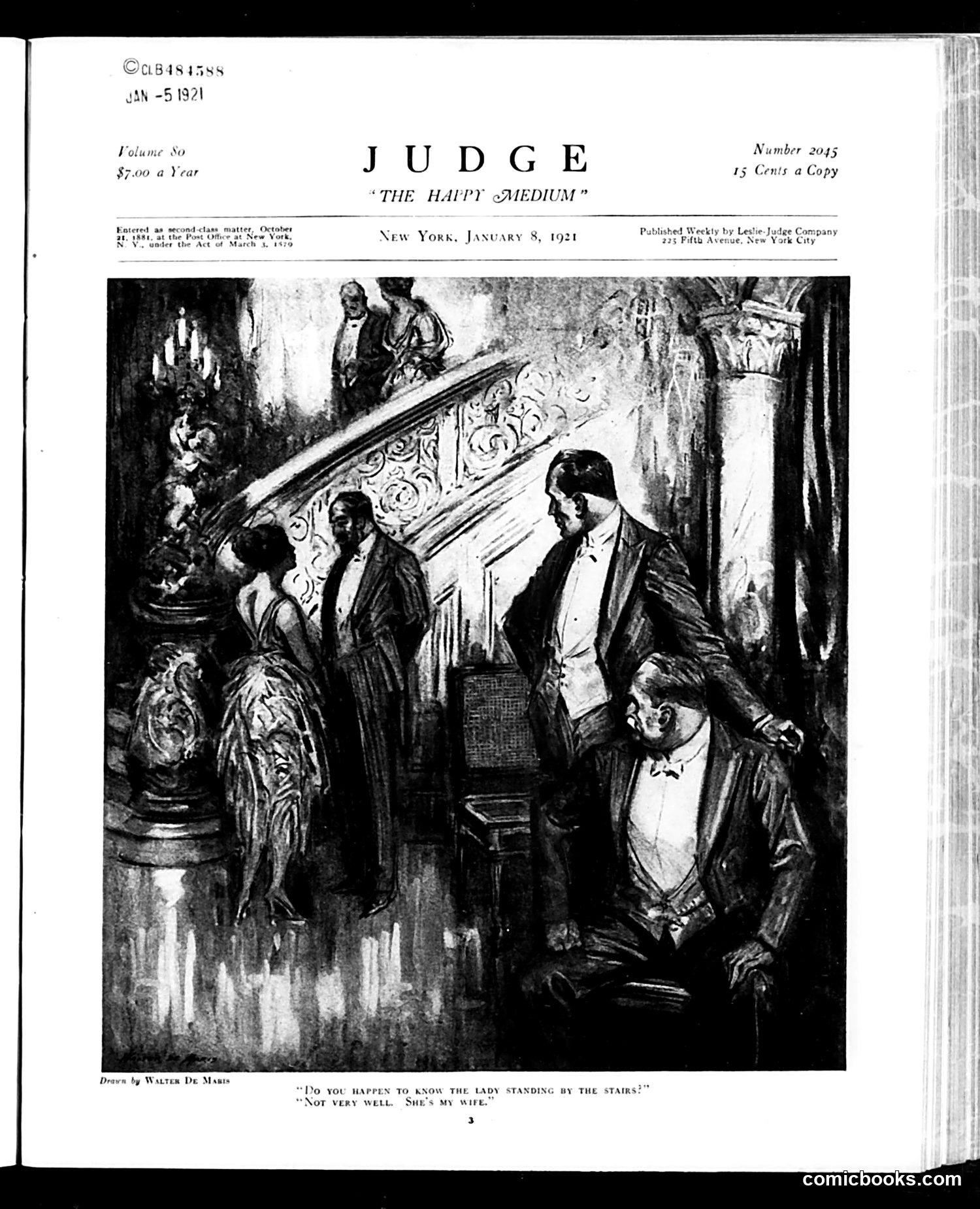 Judge — January 8, 1921 — page 3: Judge, 1921-01-08