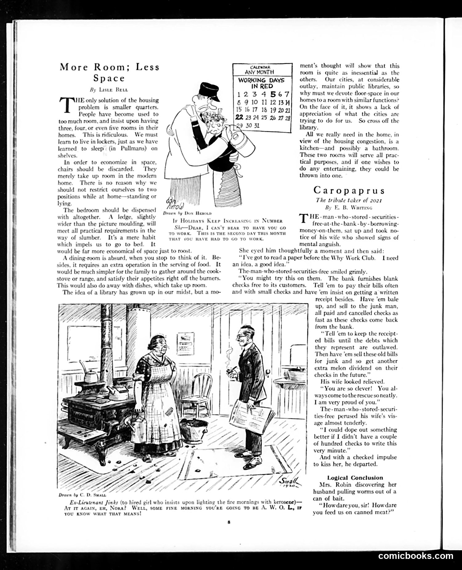 Judge — January 8, 1921 — page 8: Judge, 1921-01-08