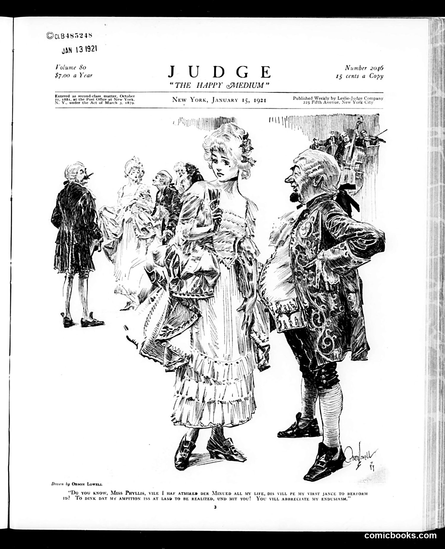 Judge — January 15, 1921 — page 3: Judge, 1921-01-15