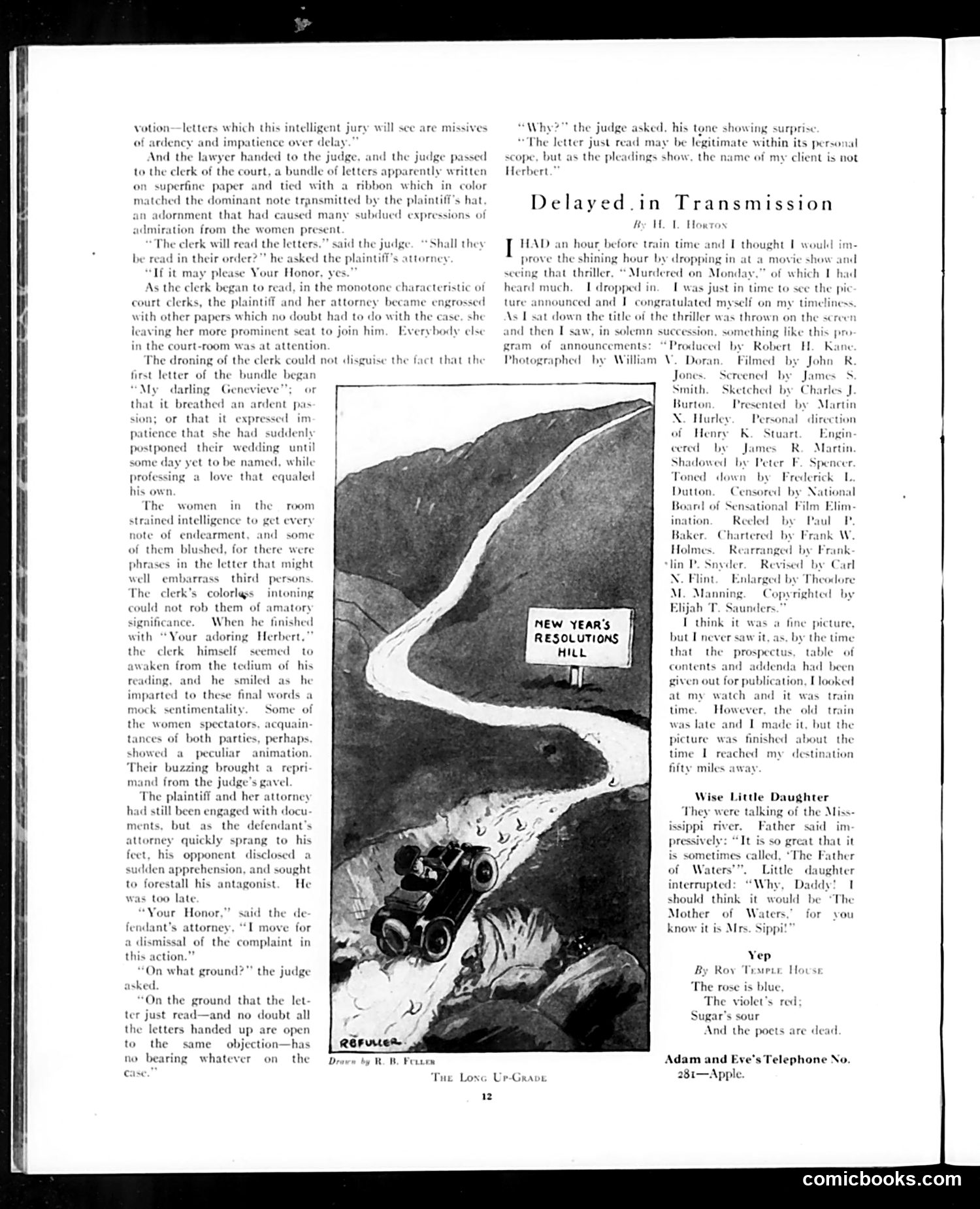 Judge — January 15, 1921 — page 12: Judge, 1921-01-15