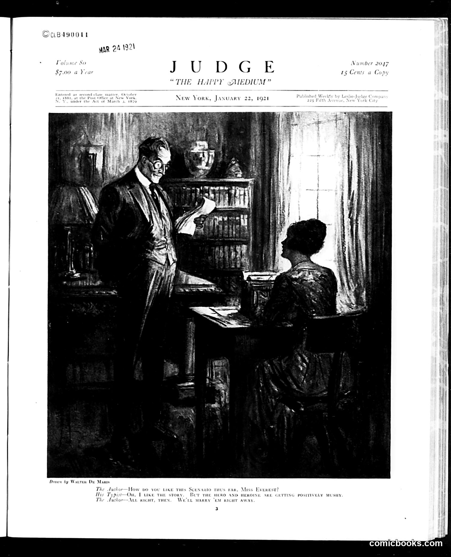 Judge — January 22, 1921 — page 3: Judge, 1921-01-22