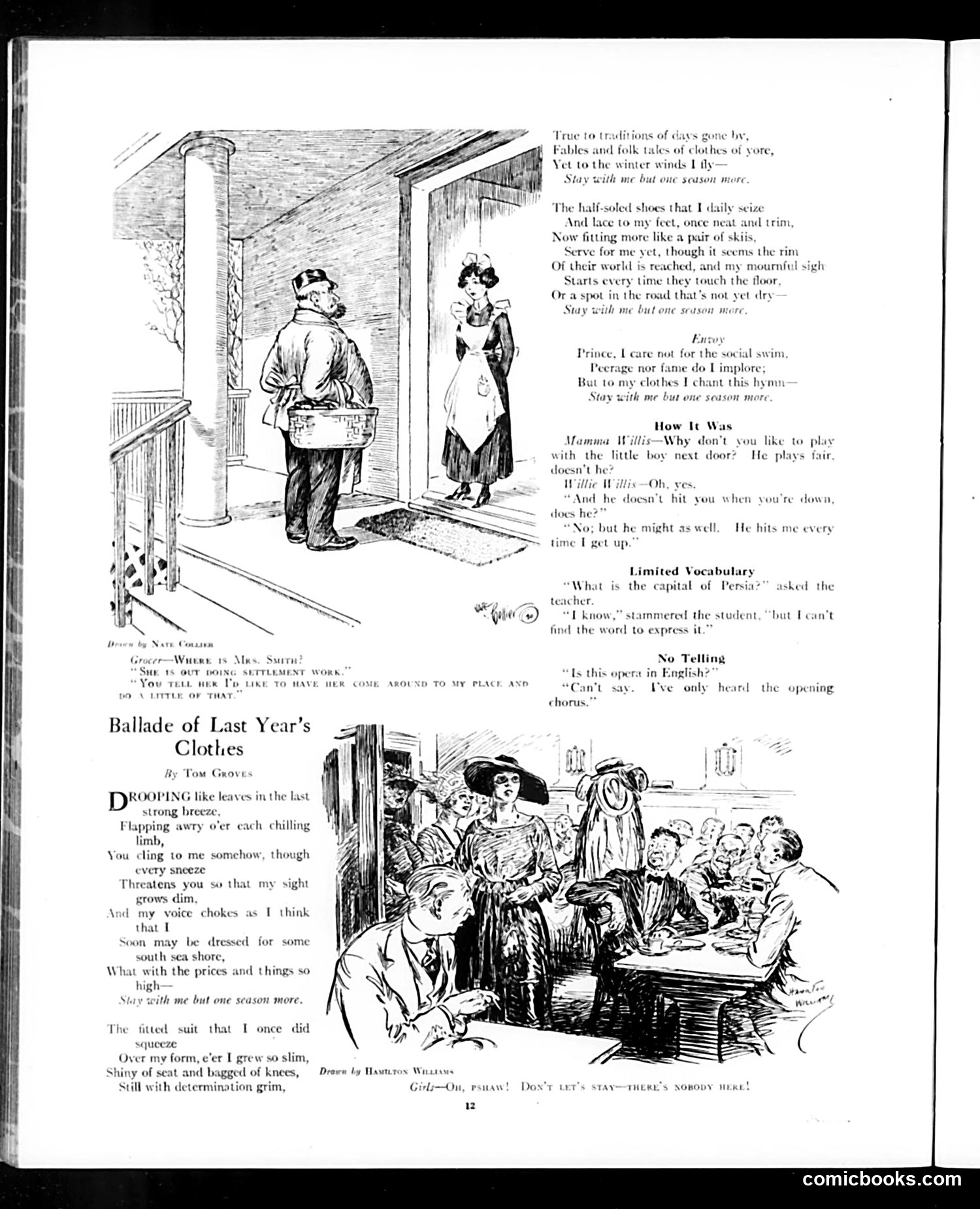 Judge — January 22, 1921 — page 12: Judge, 1921-01-22
