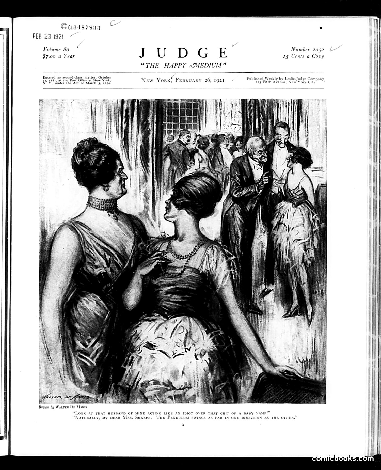 Judge — February 26, 1921 — page 3: Judge, 1921-02-26