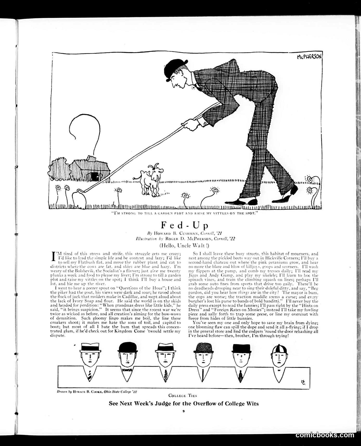 Judge — March 19, 1921 — page 9: Judge, 1921-03-19