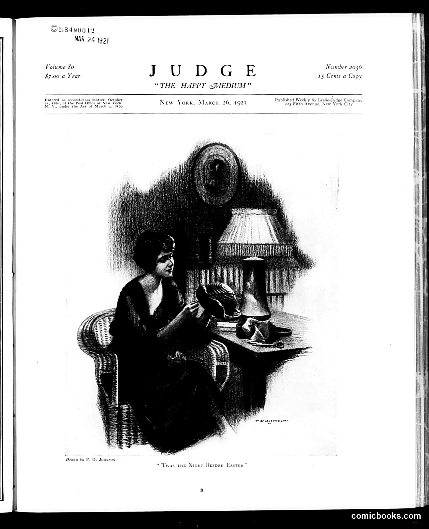 Judge — March 26, 1921 — page 3: Judge, 1921-03-26