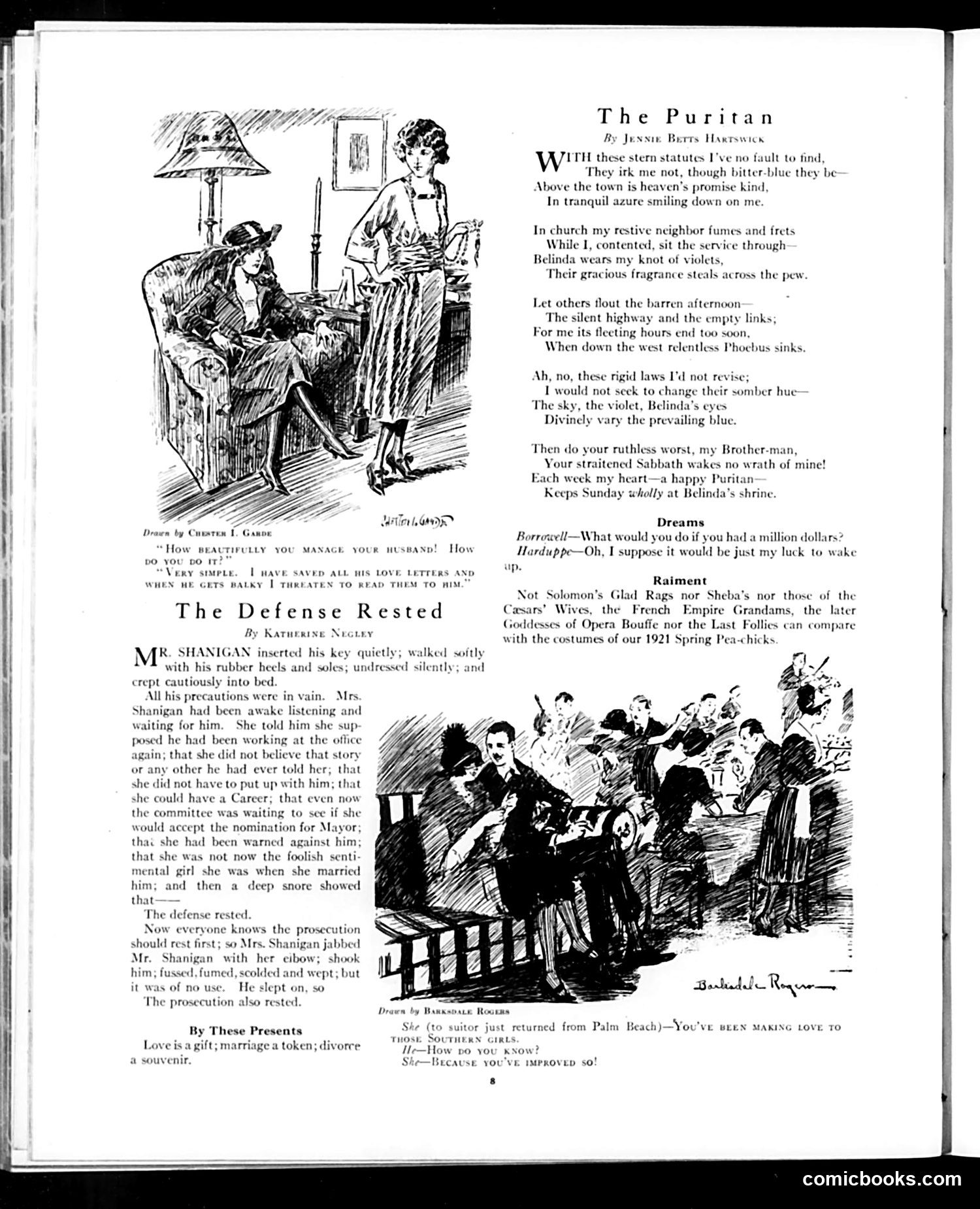 Judge — March 26, 1921 — page 8: Judge, 1921-03-26