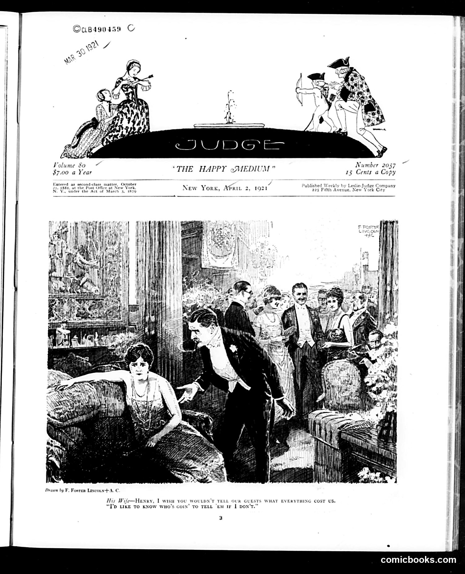 Judge — April 2, 1921 — page 3: Judge, 1921-04-02