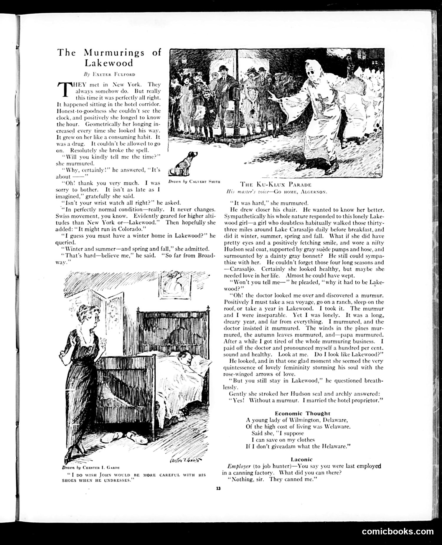 Judge — April 9, 1921 — page 13: Judge, 1921-04-09