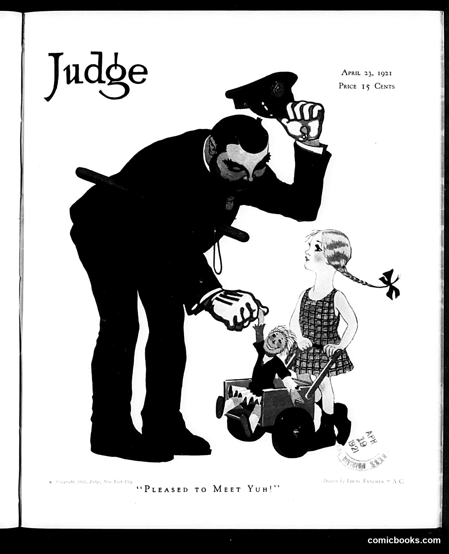 Judge — April 23, 1921 — page 1: Judge, 1921-04-23