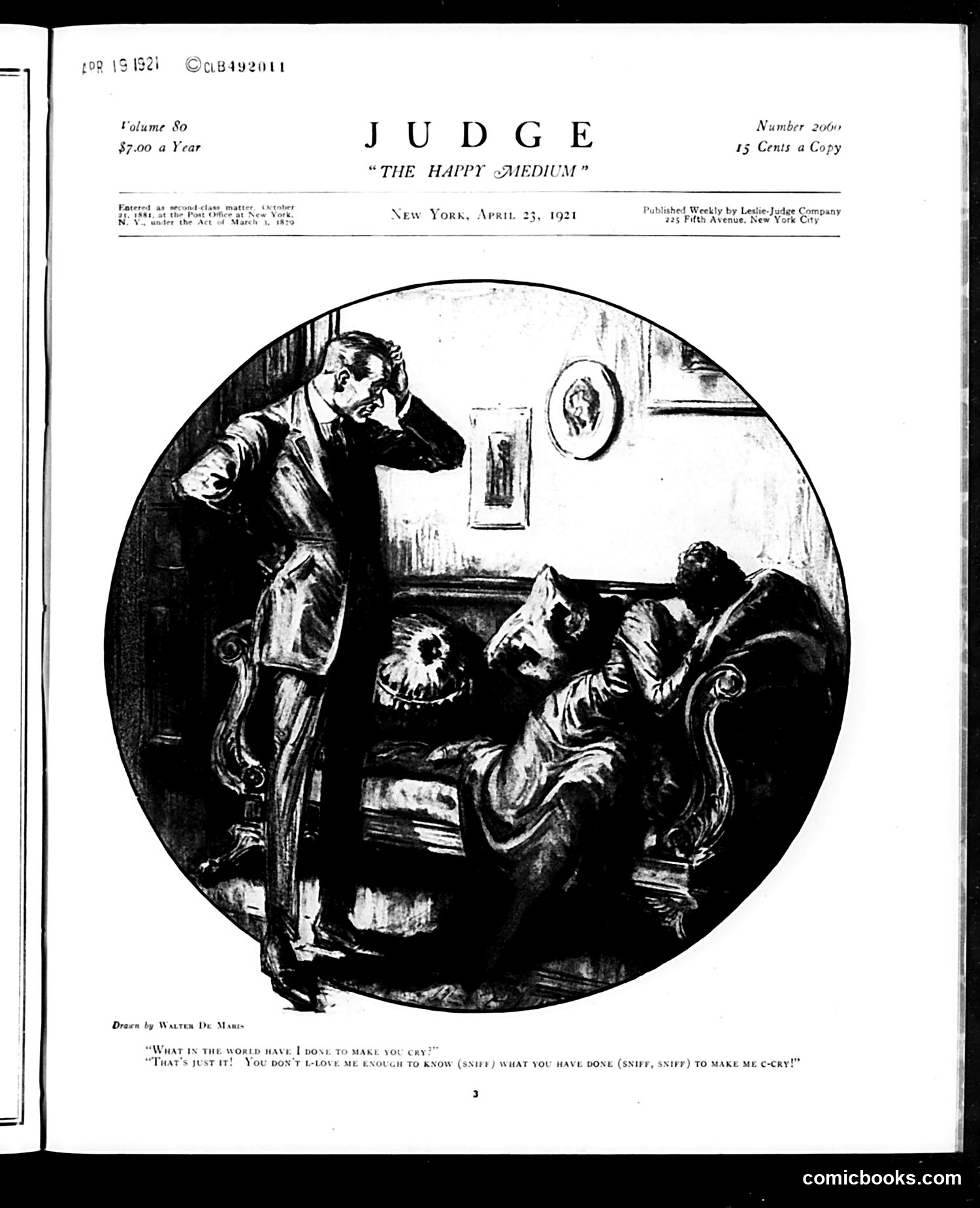 Judge — April 23, 1921 — page 3: Judge, 1921-04-23