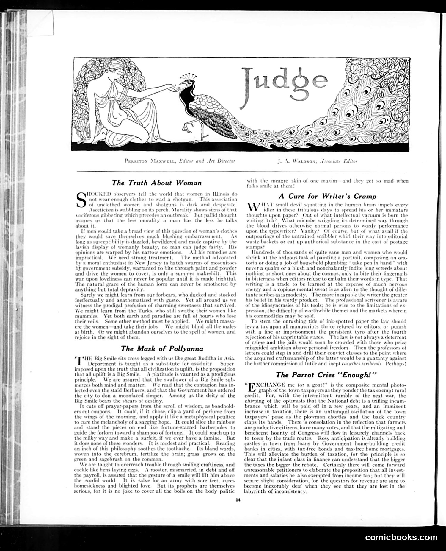 Judge — April 23, 1921 — page 14: Judge, 1921-04-23