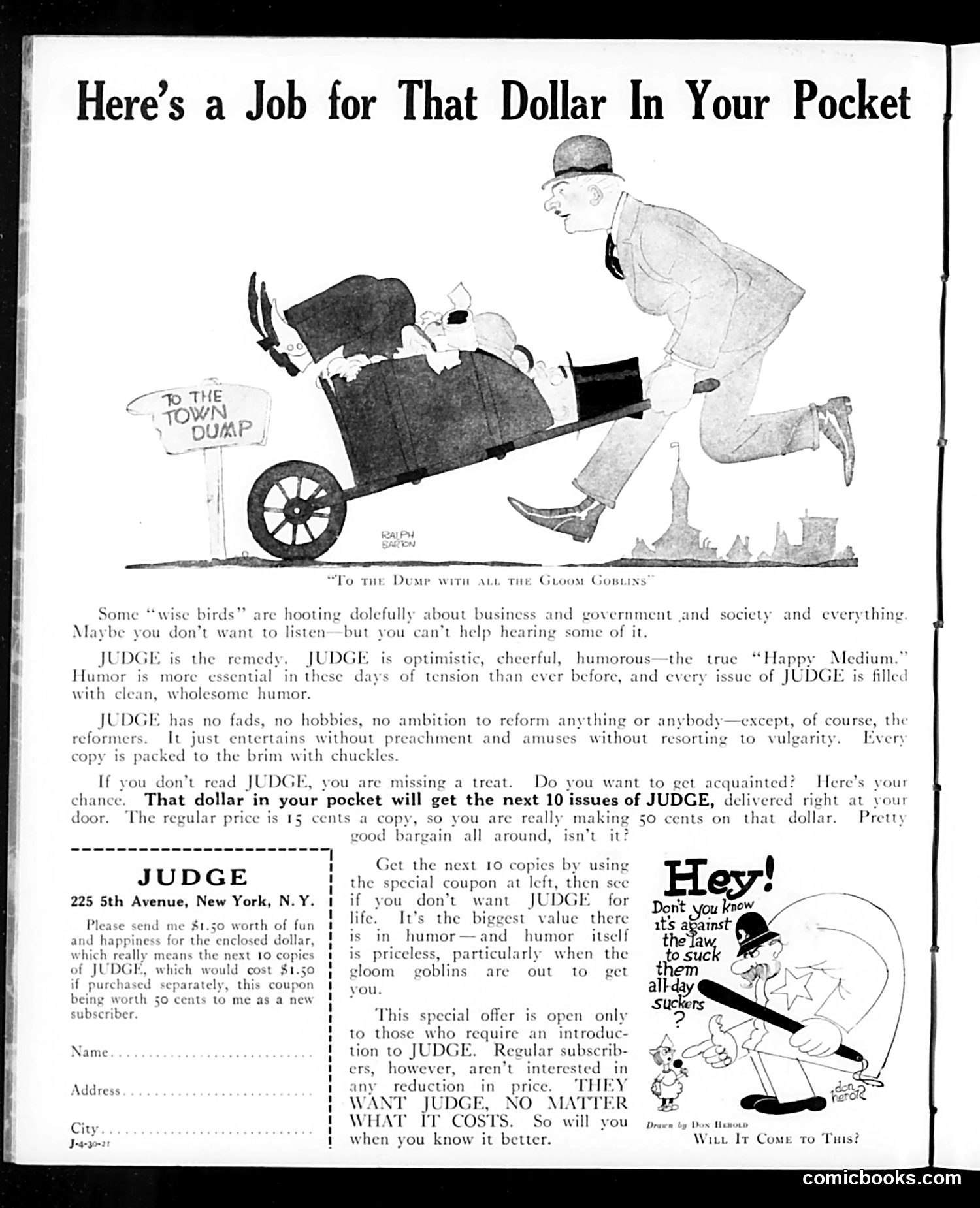 Judge — April 30, 1921 — page 2: Judge, 1921-04-30