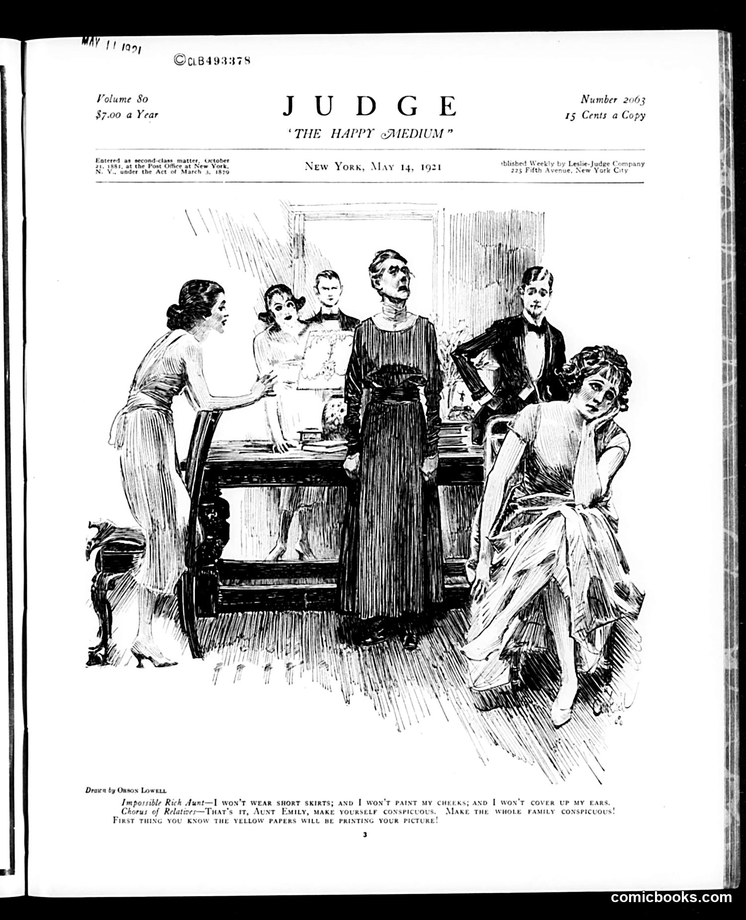 Judge — May 14, 1921 — page 3: Judge, 1921-05-14