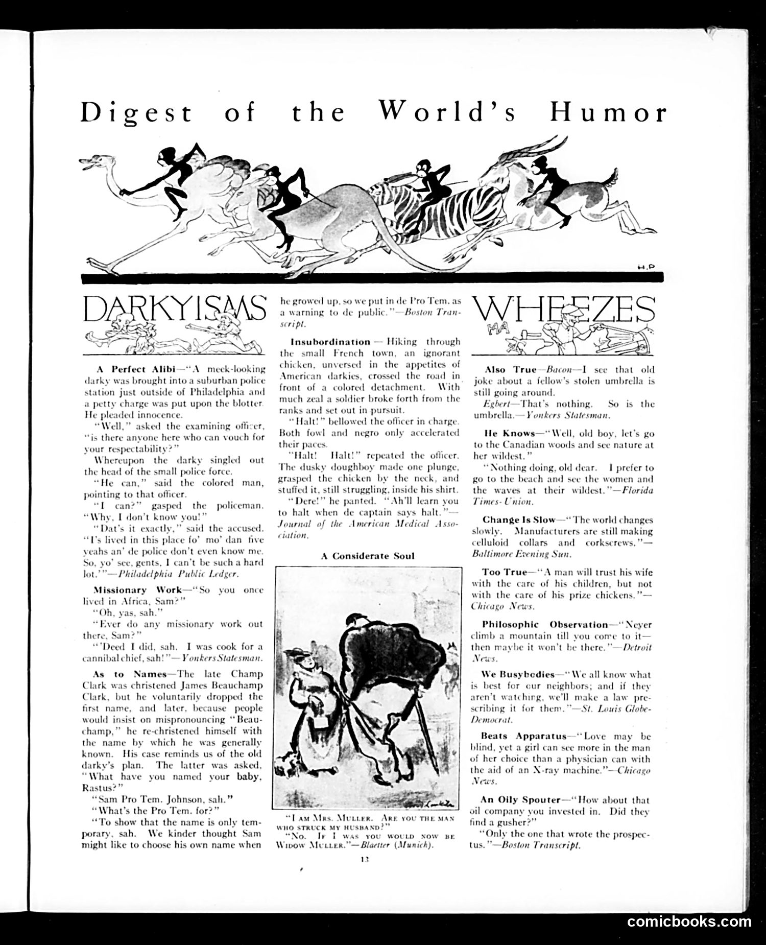 Judge — May 28, 1921 — page 13: Judge, 1921-05-28