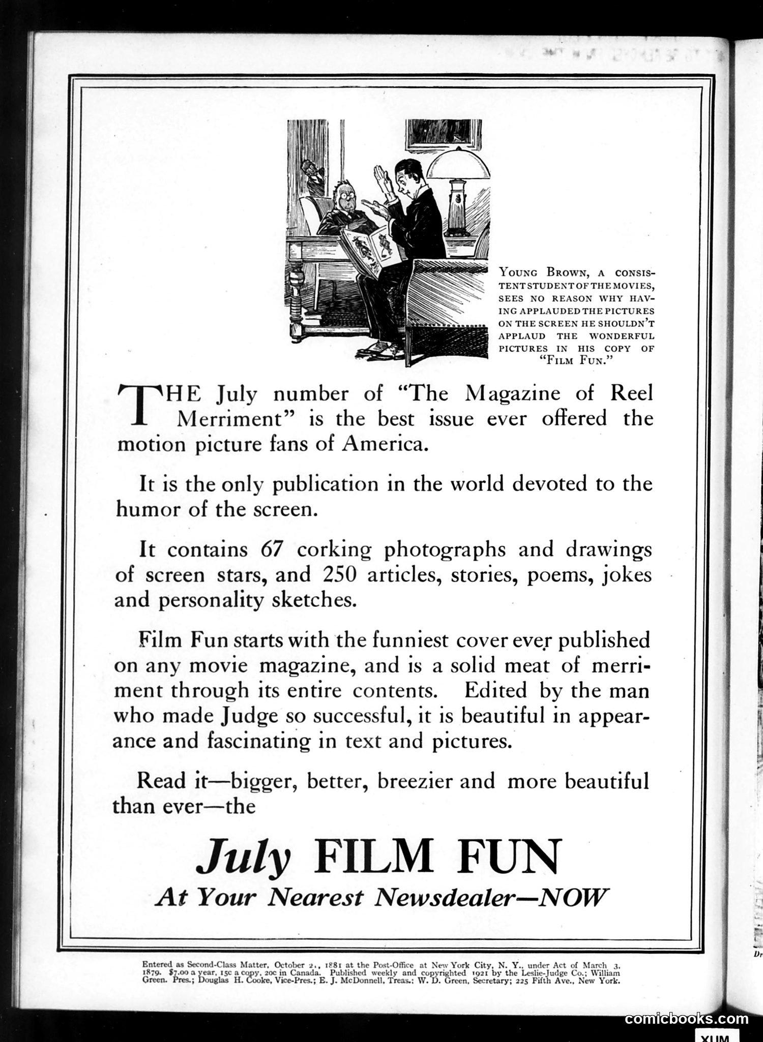 Judge — July 9, 1921 — page 2: Judge, 1921-07-09