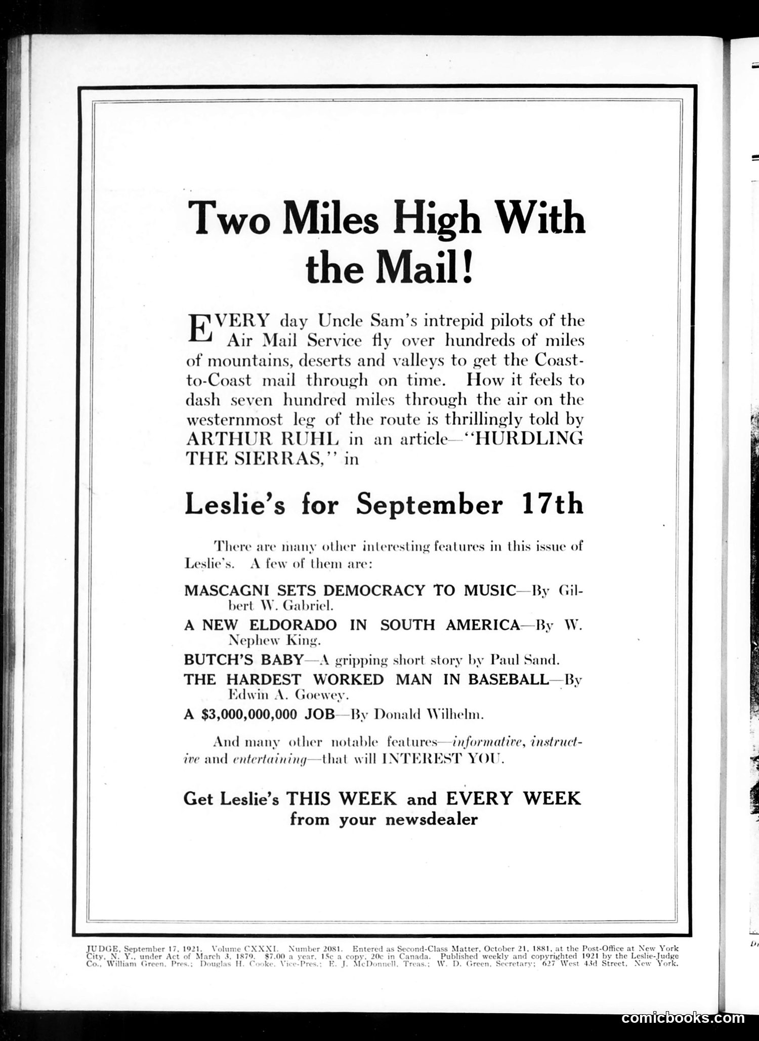Judge — September 17, 1921 — page 2: Judge, 1921-09-17