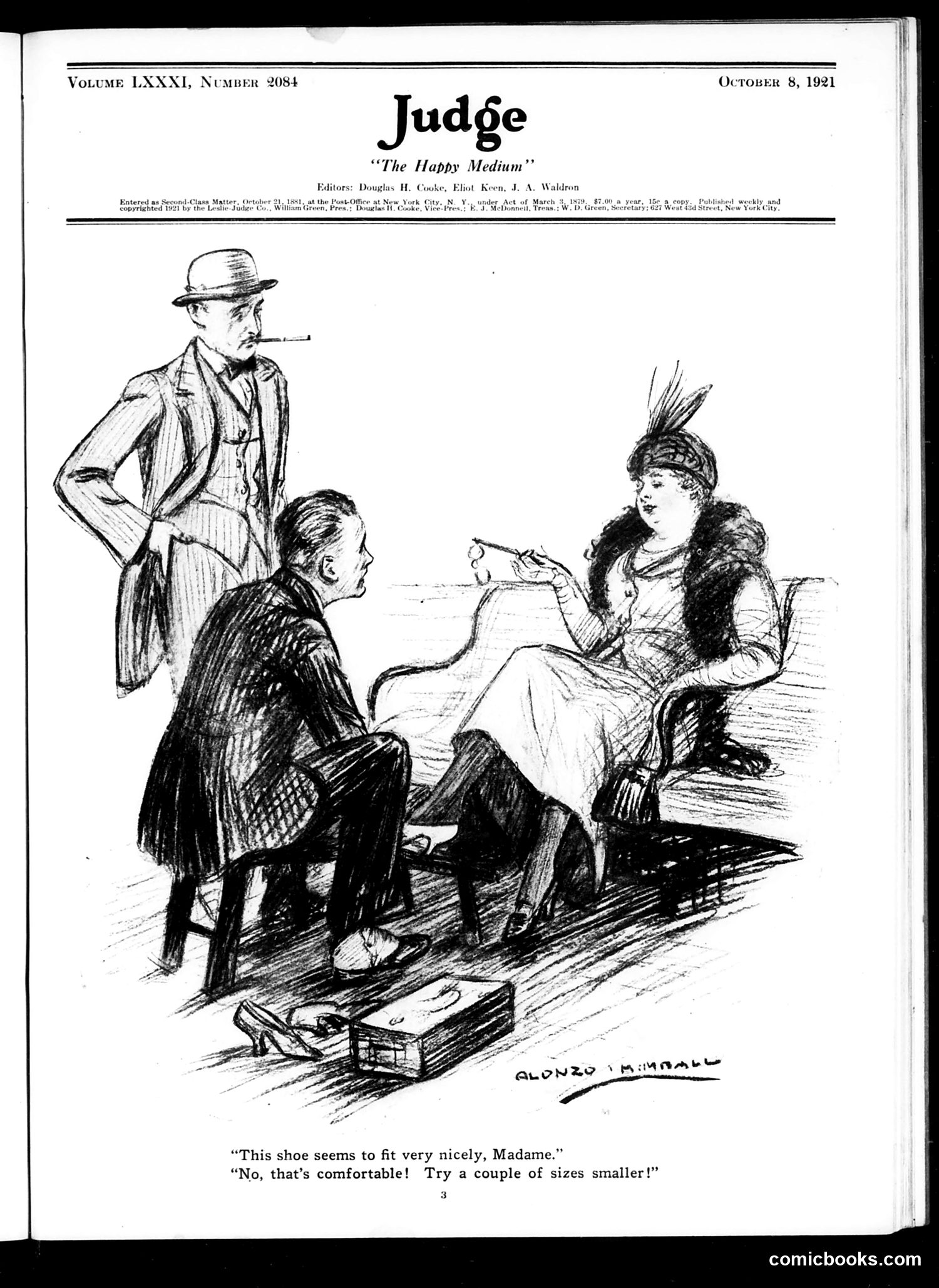 Judge — October 8, 1921 — page 3: Judge, 1921-10-08