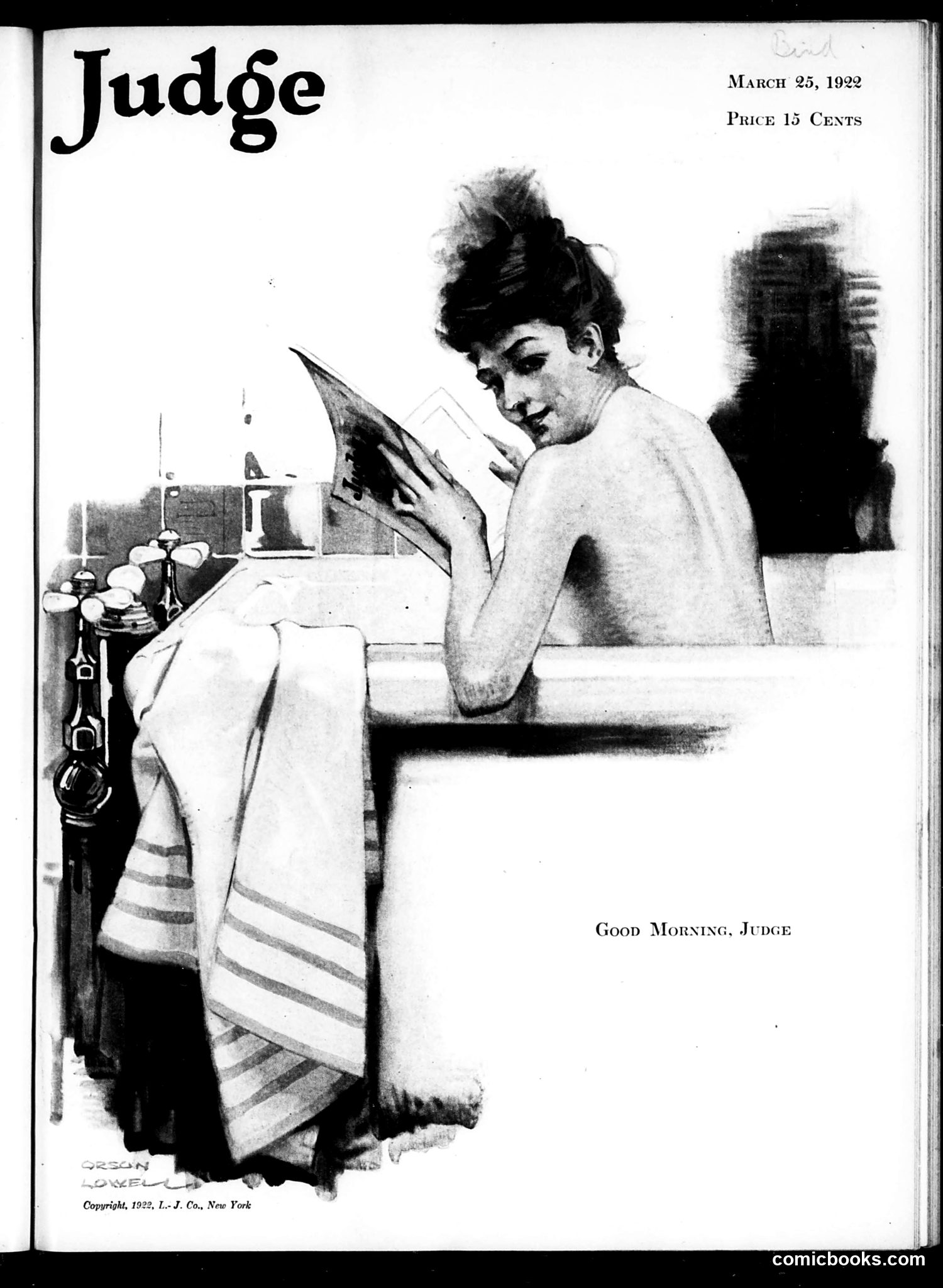 Judge — March 25, 1922 — page 1: Judge, 1922-03-25