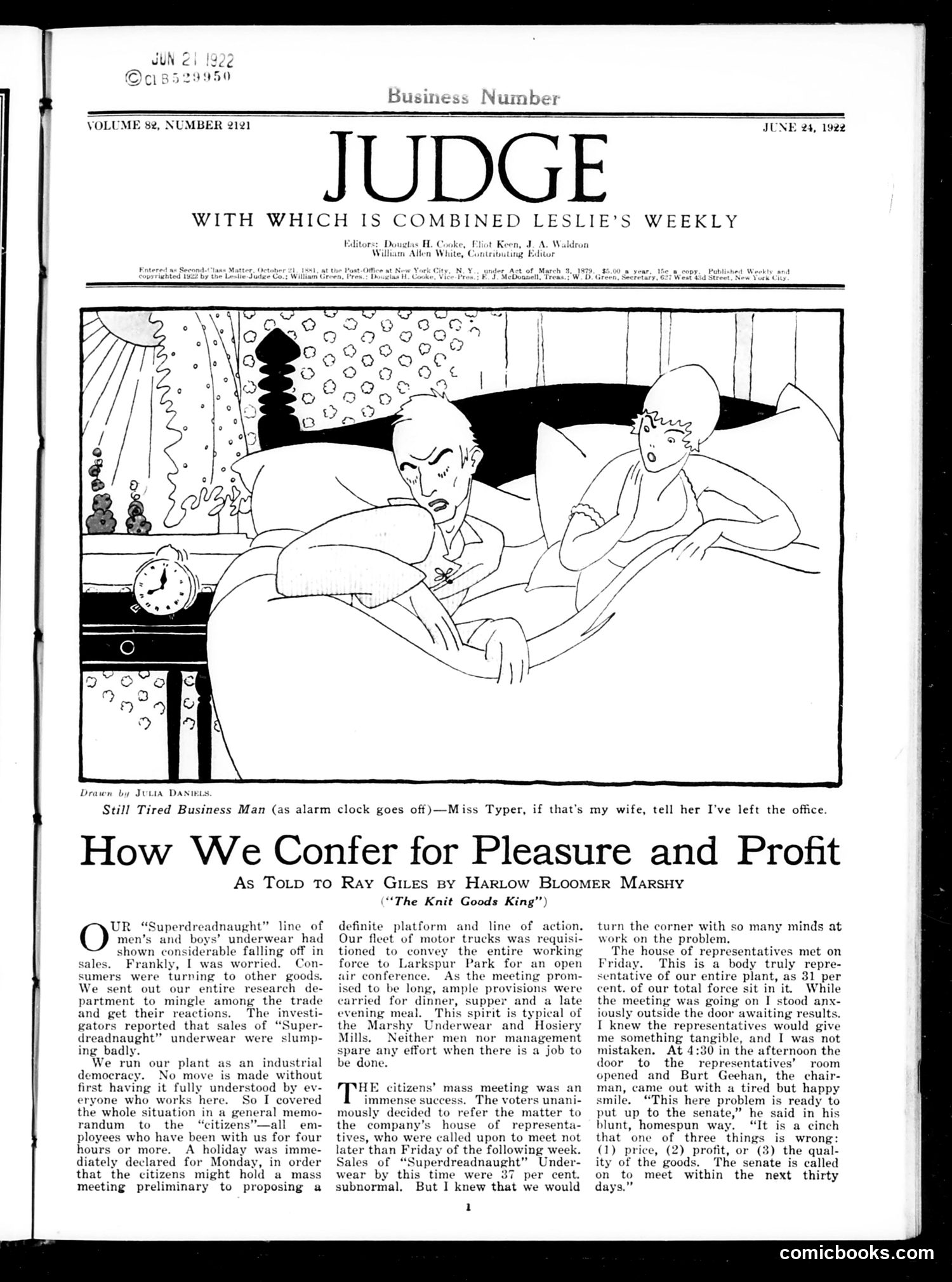 Judge — June 24, 1922 — page 3: Judge, 1922-06-24