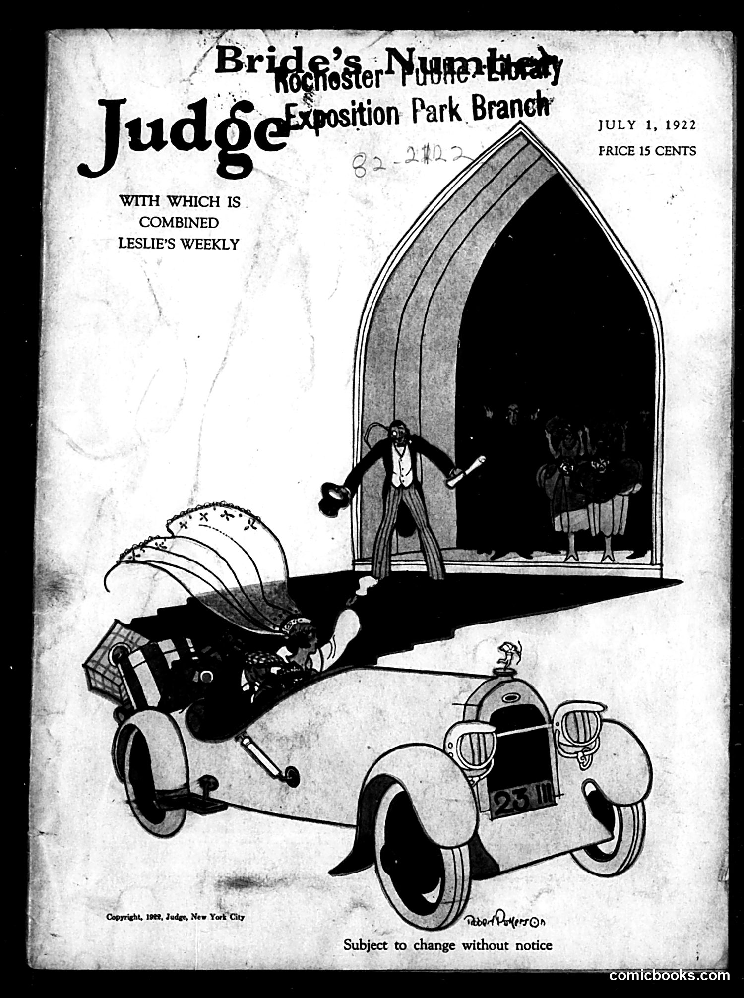Judge — July 1, 1922 — page 1: Judge, 1922-07-01